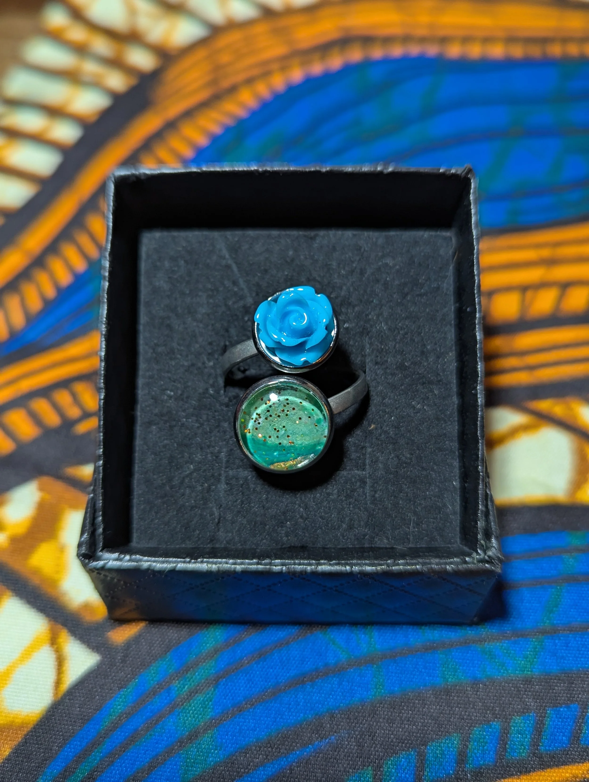 Rose stainless steel ring #71