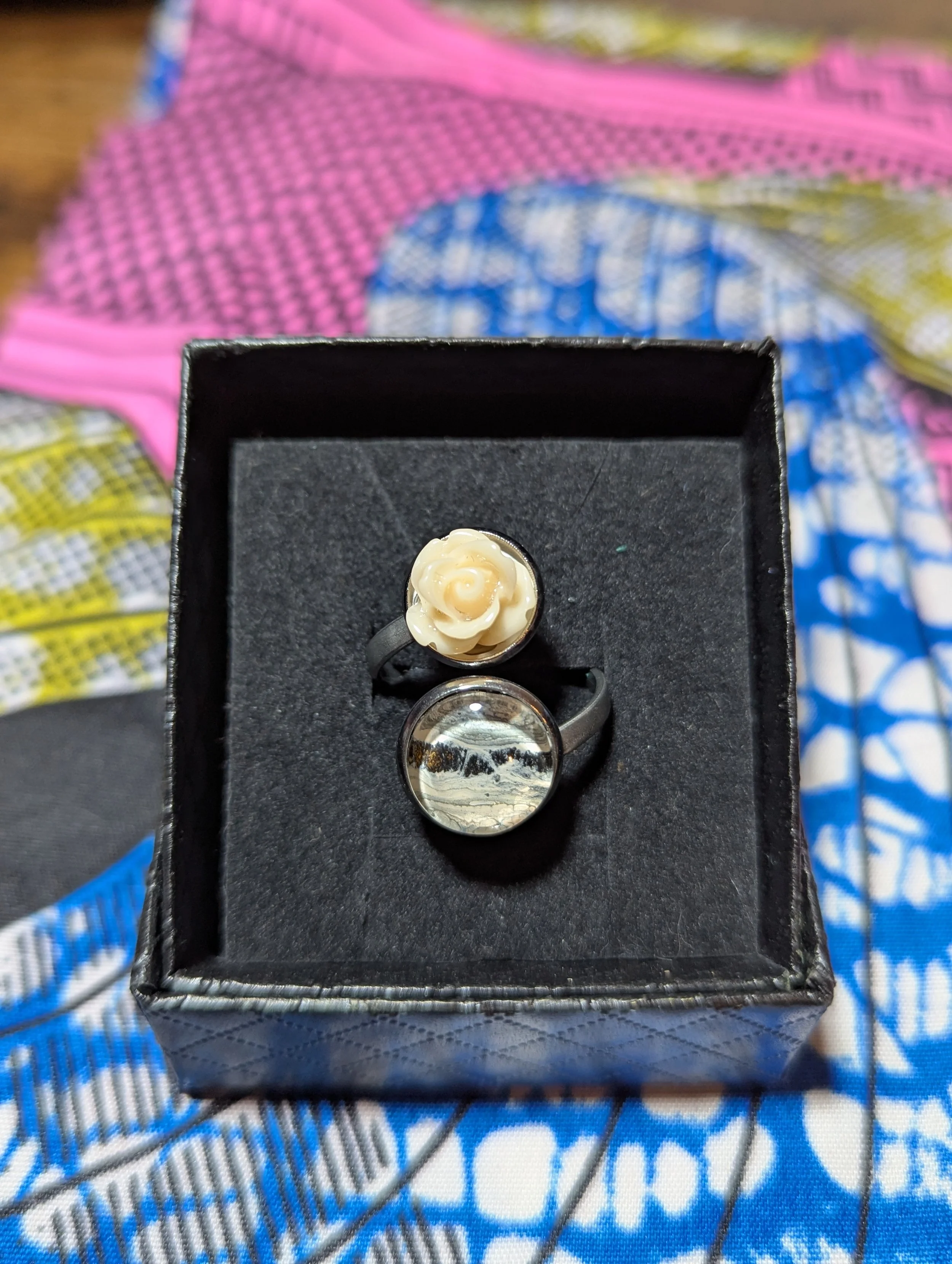 Rose stainless steel ring #69