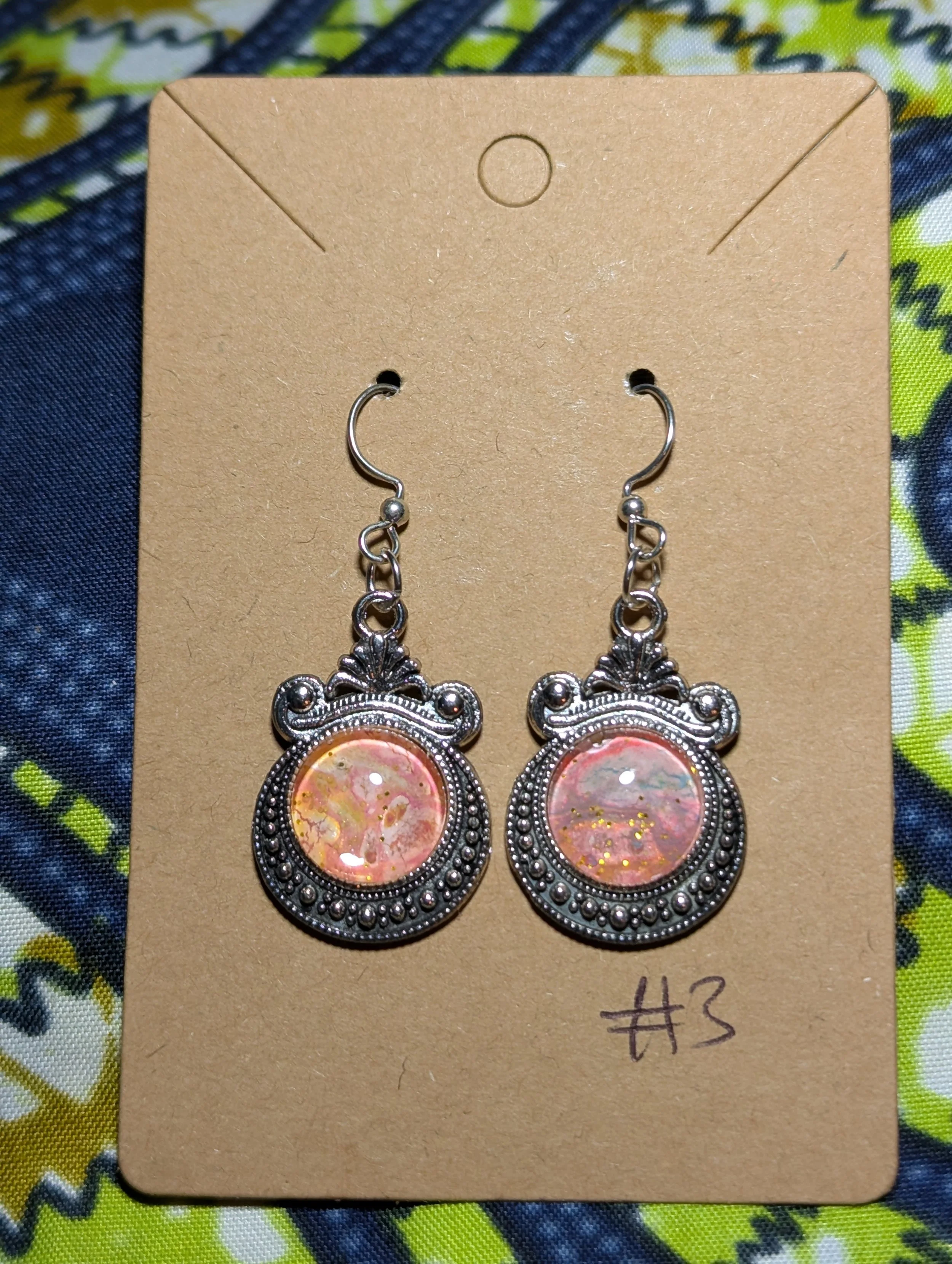 Shell shaped pendant earrings #3