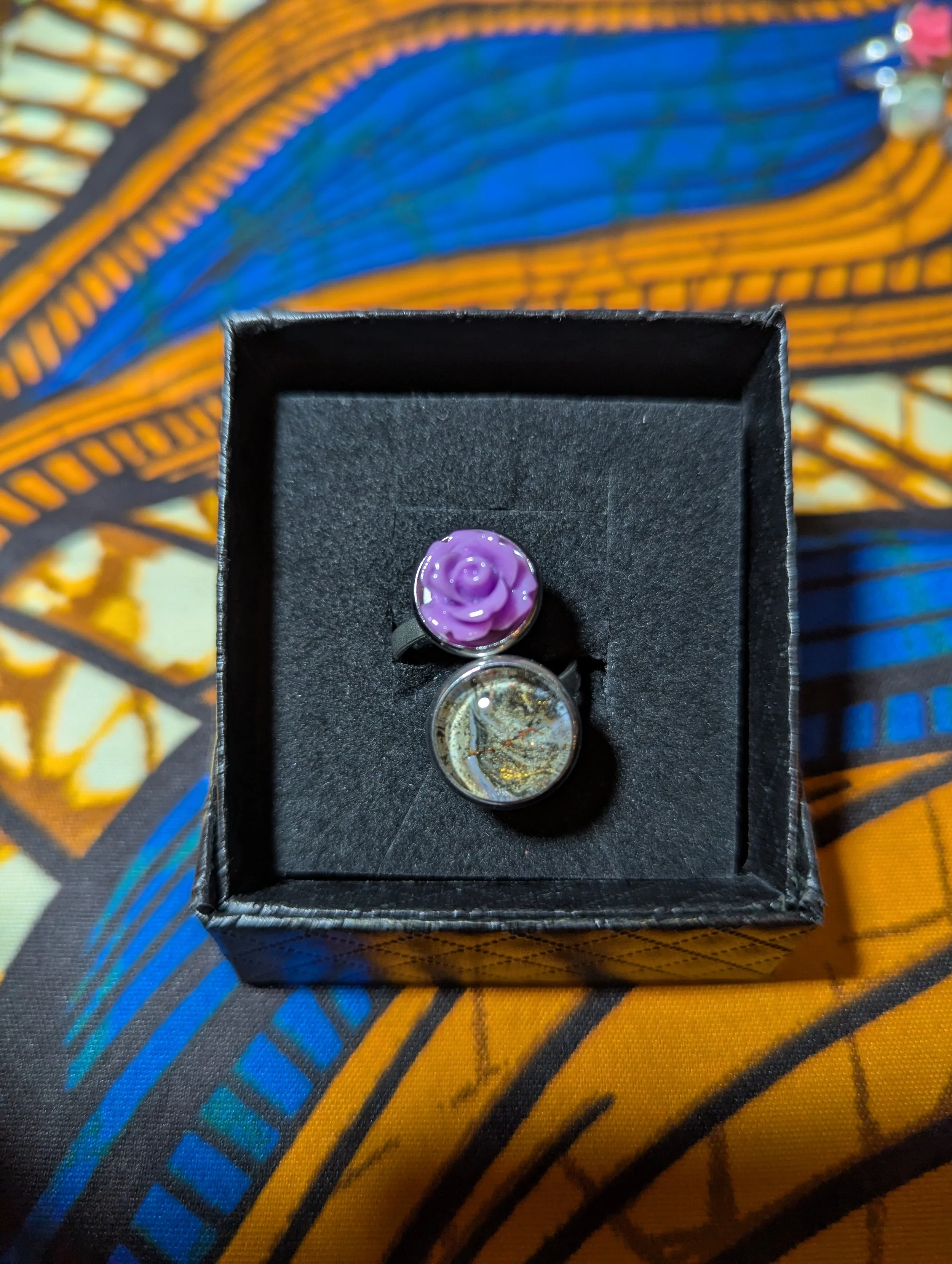 Rose stainless steel ring #47