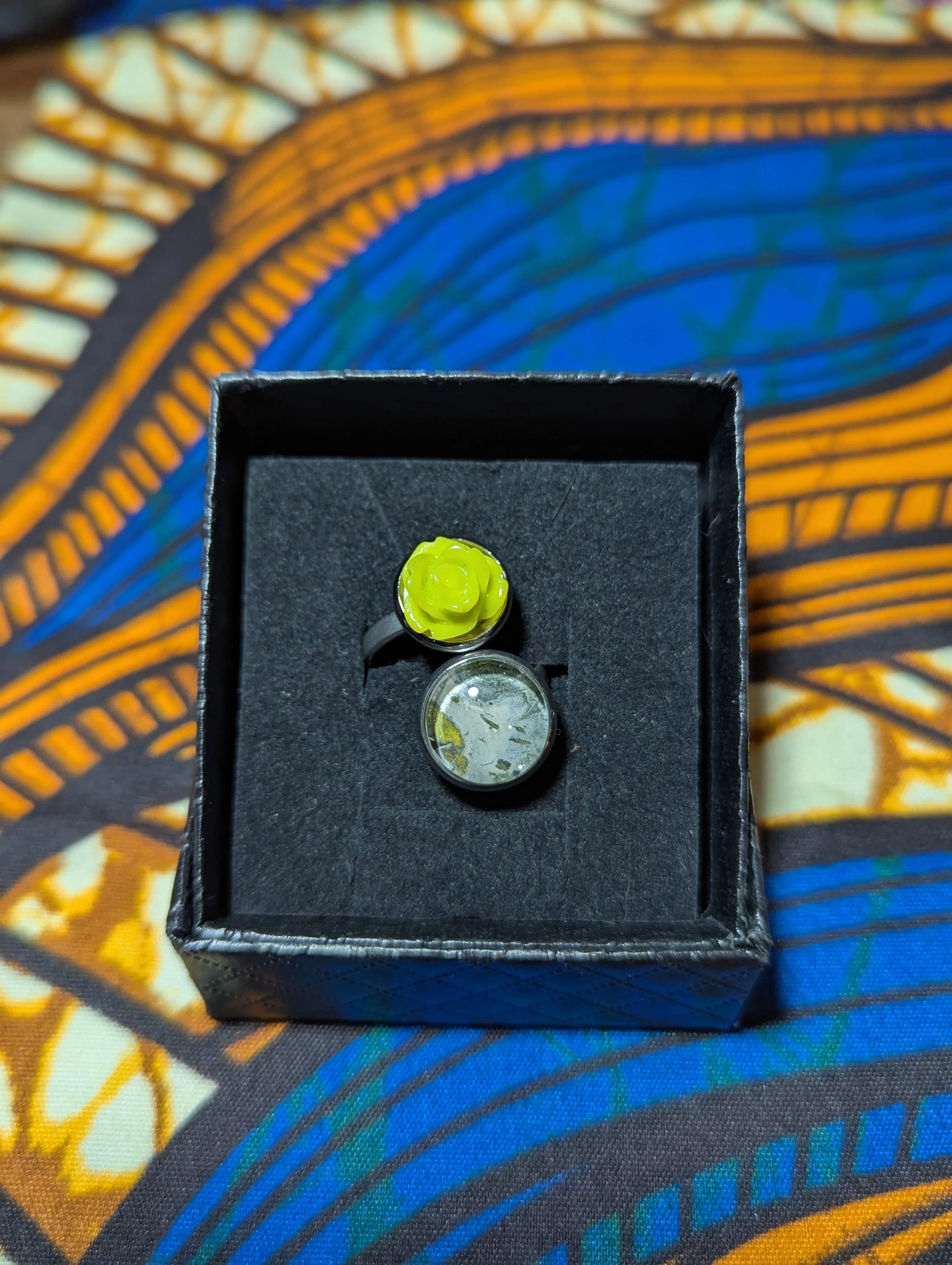 Rose stainless steel ring #73