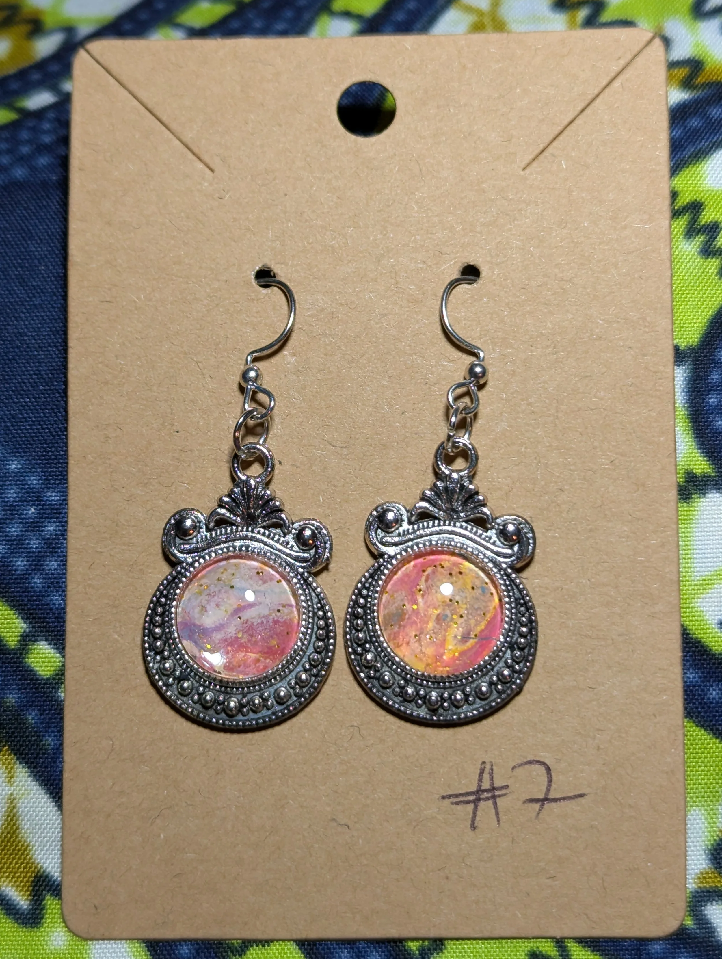 Shell shaped pendant earrings #7