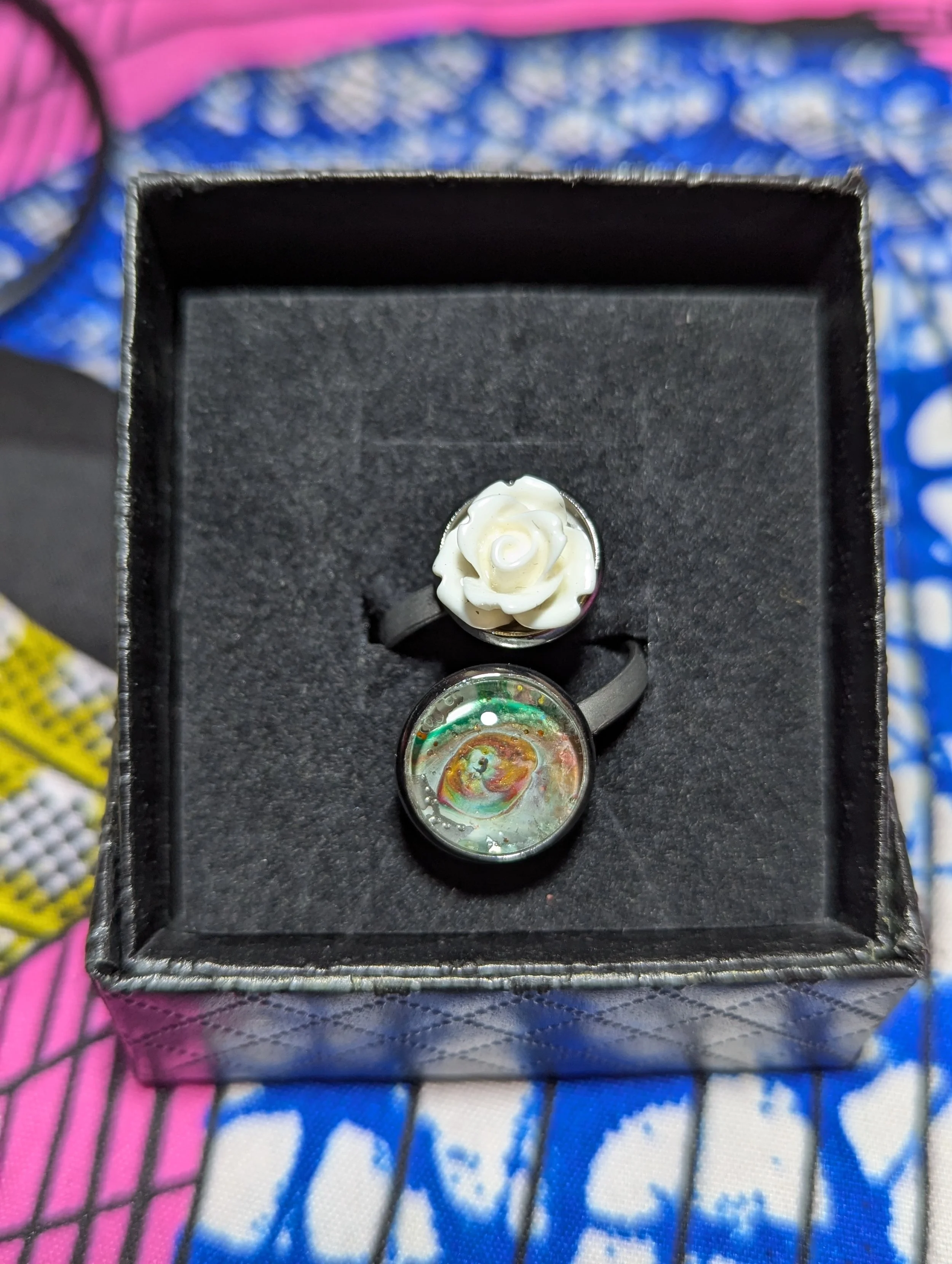 Rose stainless steel ring #37