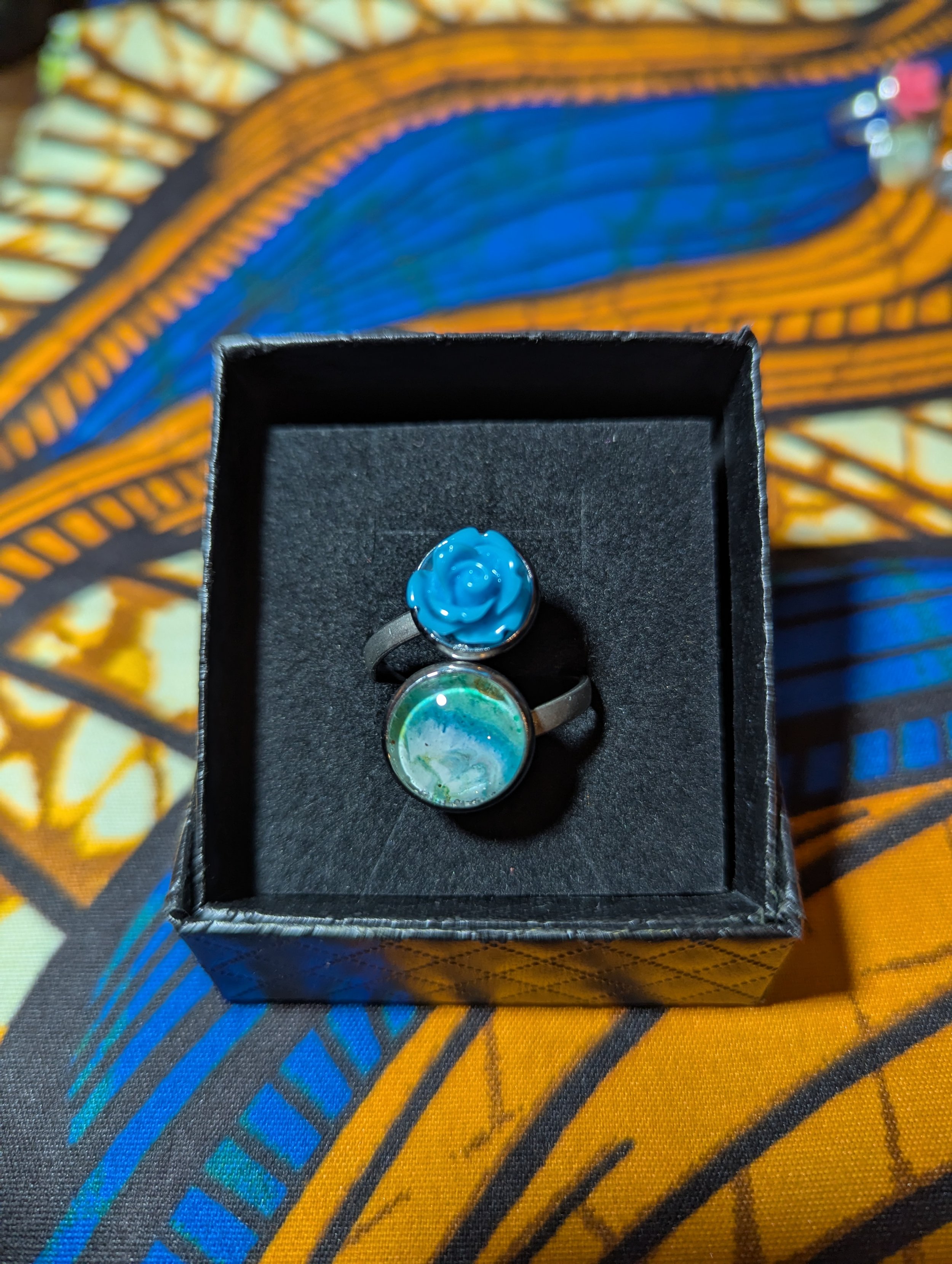 Rose stainless steel ring #46