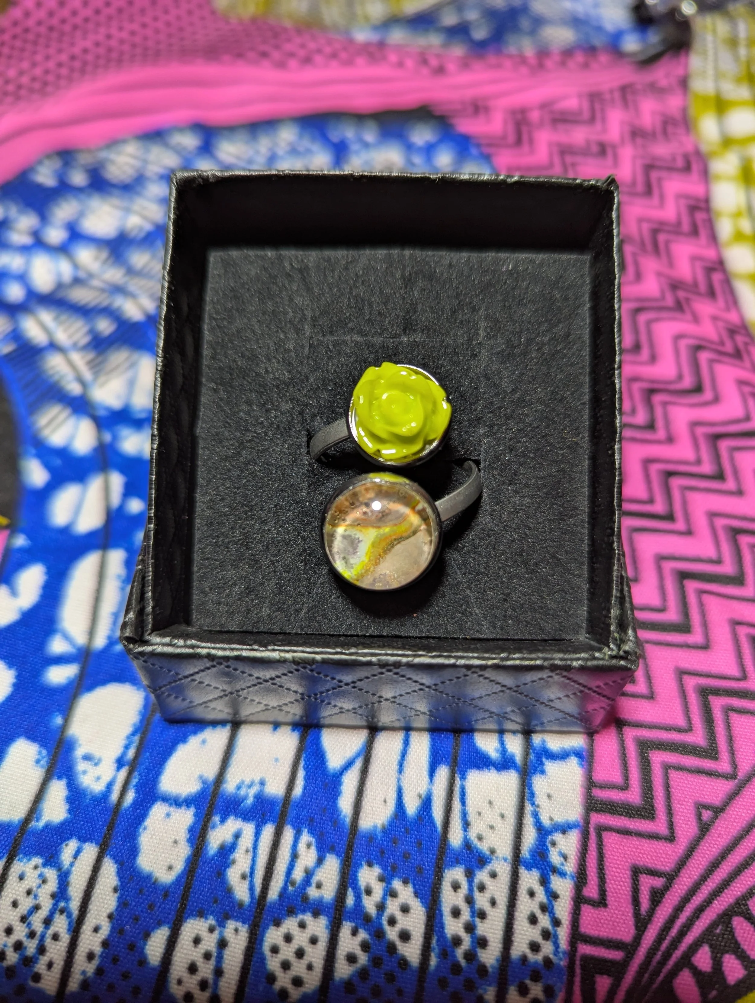 Rose stainless steel ring #33