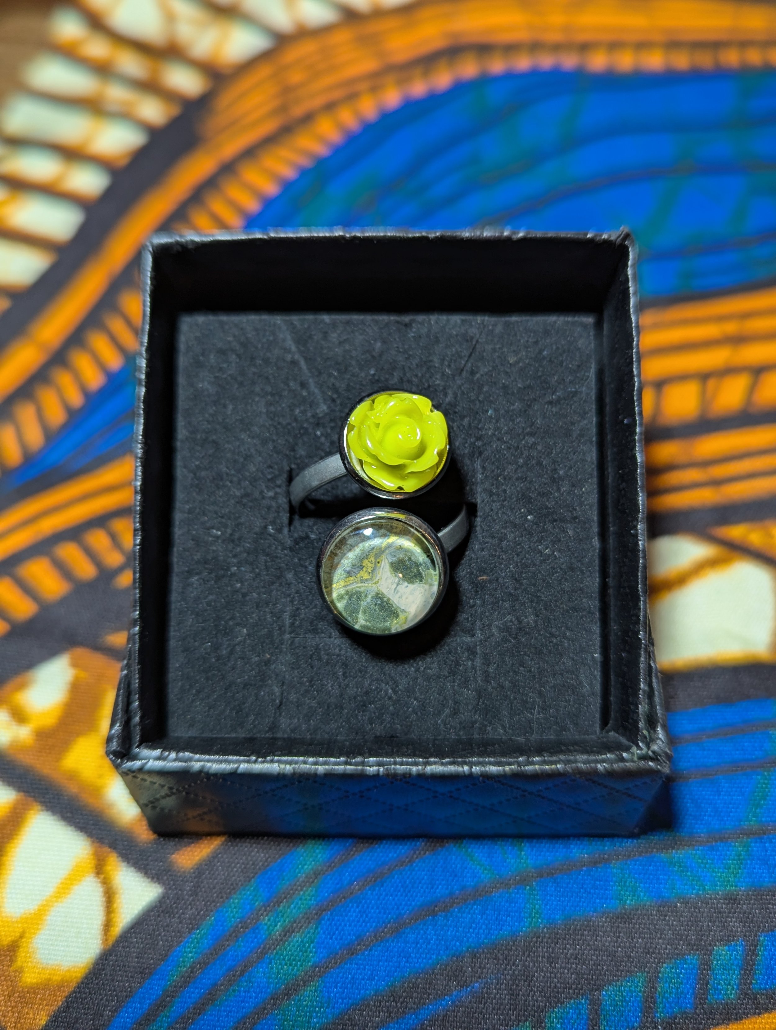 Rose stainless steel ring #78