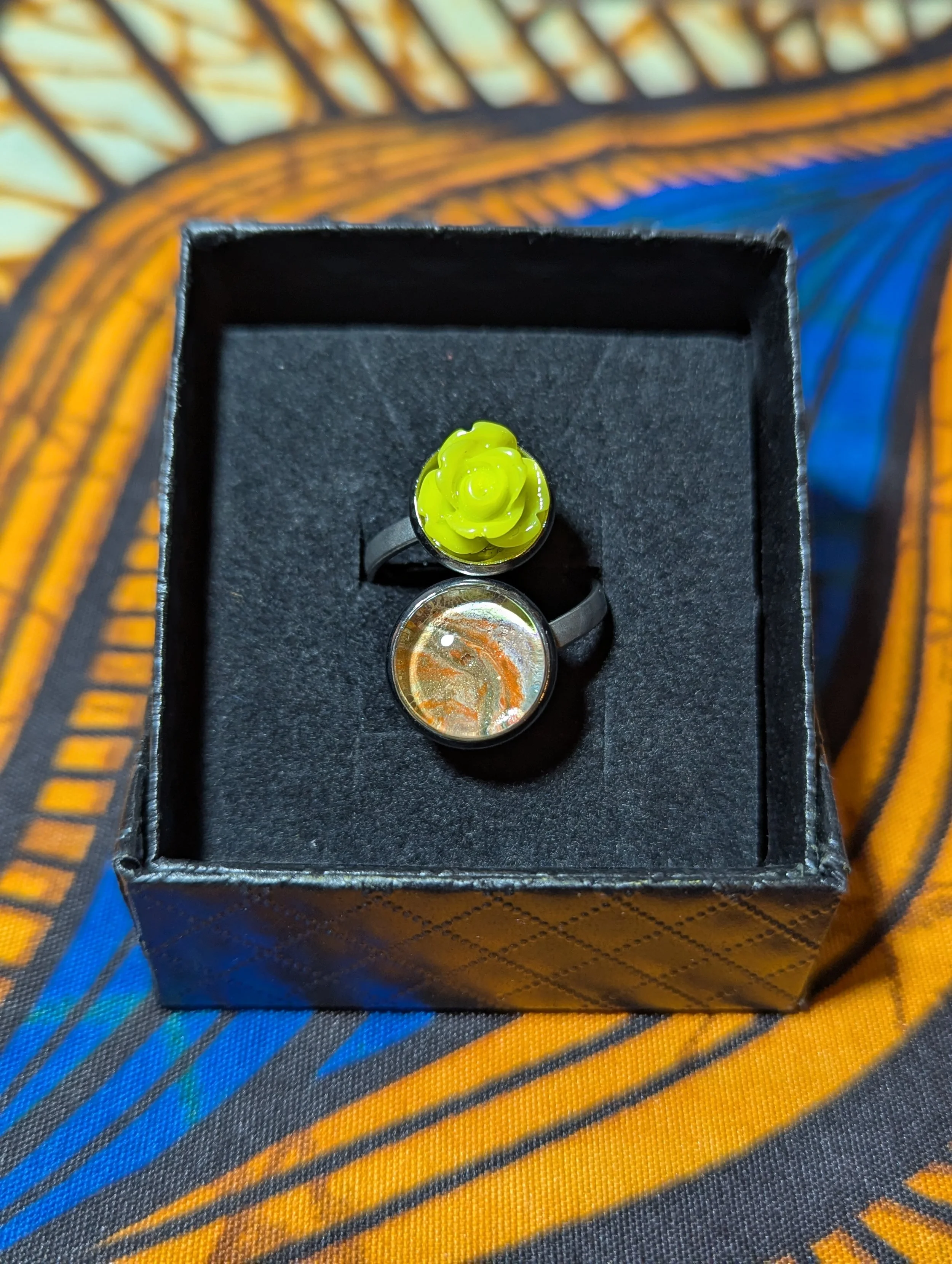 Rose stainless steel ring #13