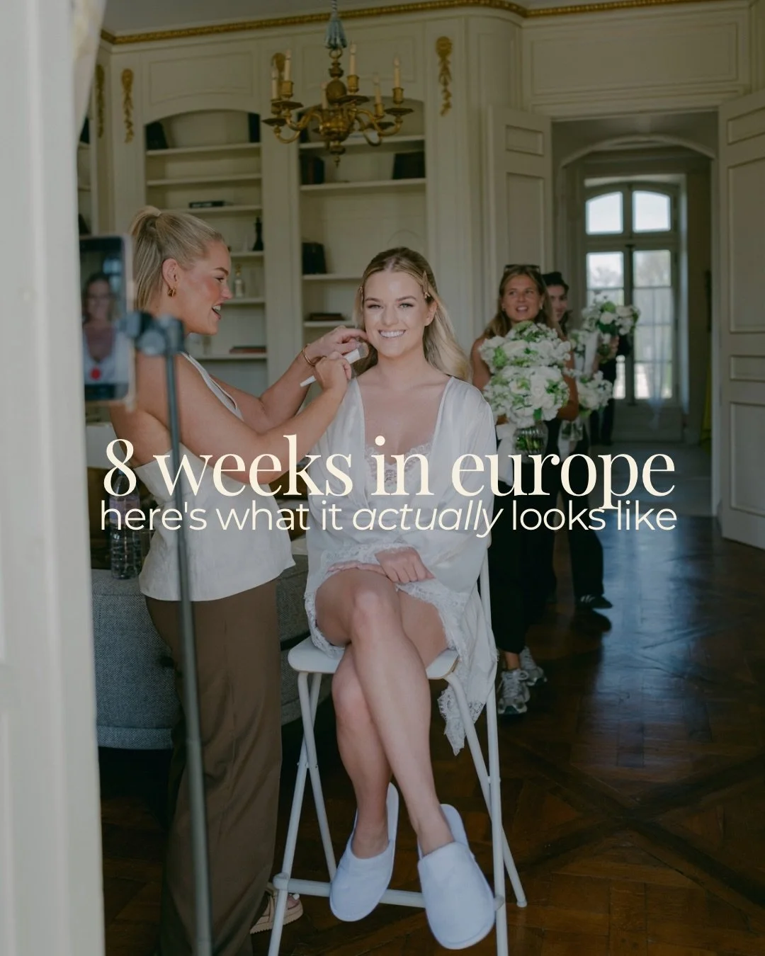 8 weeks as a destination hair and makeup artist down! more weddings, early mornings, long drives, and happy tears than i can count.

this season so far has been everything i hoped it would be and more. i&rsquo;ve worked in ch&acirc;teaux, villas, cas