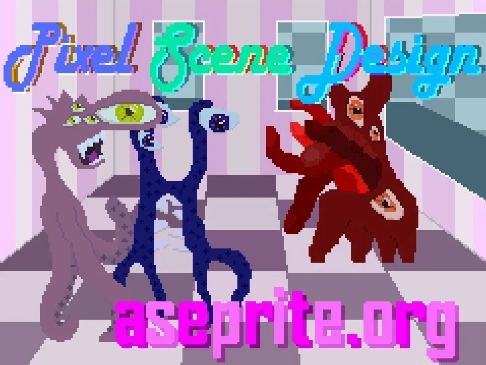 Pixel Scene Design: Monster Babe Hangout