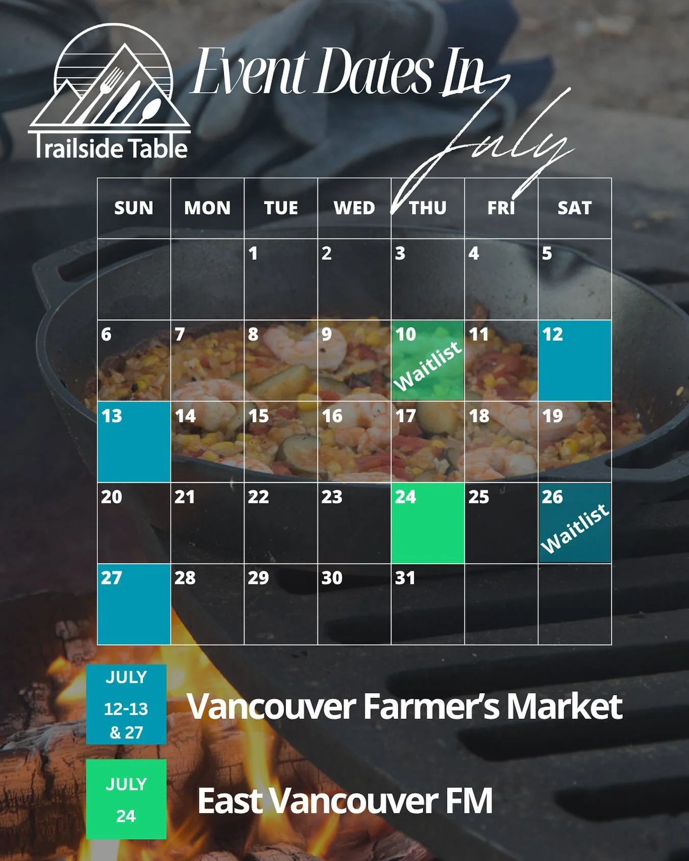 🎉&nbsp;Here&rsquo;s where to find us in July!

We&rsquo;re popping up at a few of our favorite markets this month with all your cast iron cleaning + seasoning staples&mdash;just in time for summer cooking season.

📍&nbsp;Vancouver Farmers Market
&b