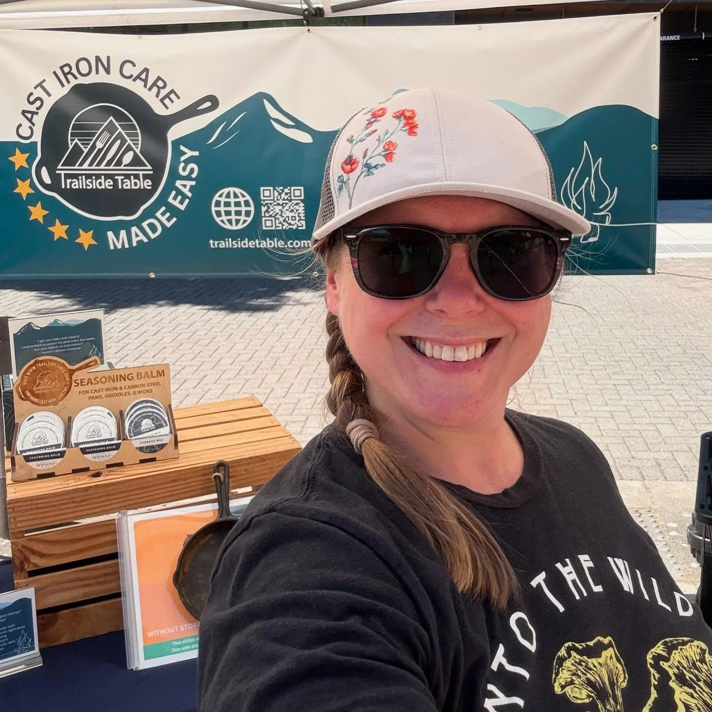 Washougal Community Market is ON NOW!We&rsquo;ve got a smaller footprint today, but we&rsquo;re here ready to help you LOVE your cast iron!

#castiron #castironskillet #trailsidetable #washougal #elevateyourbasecamp