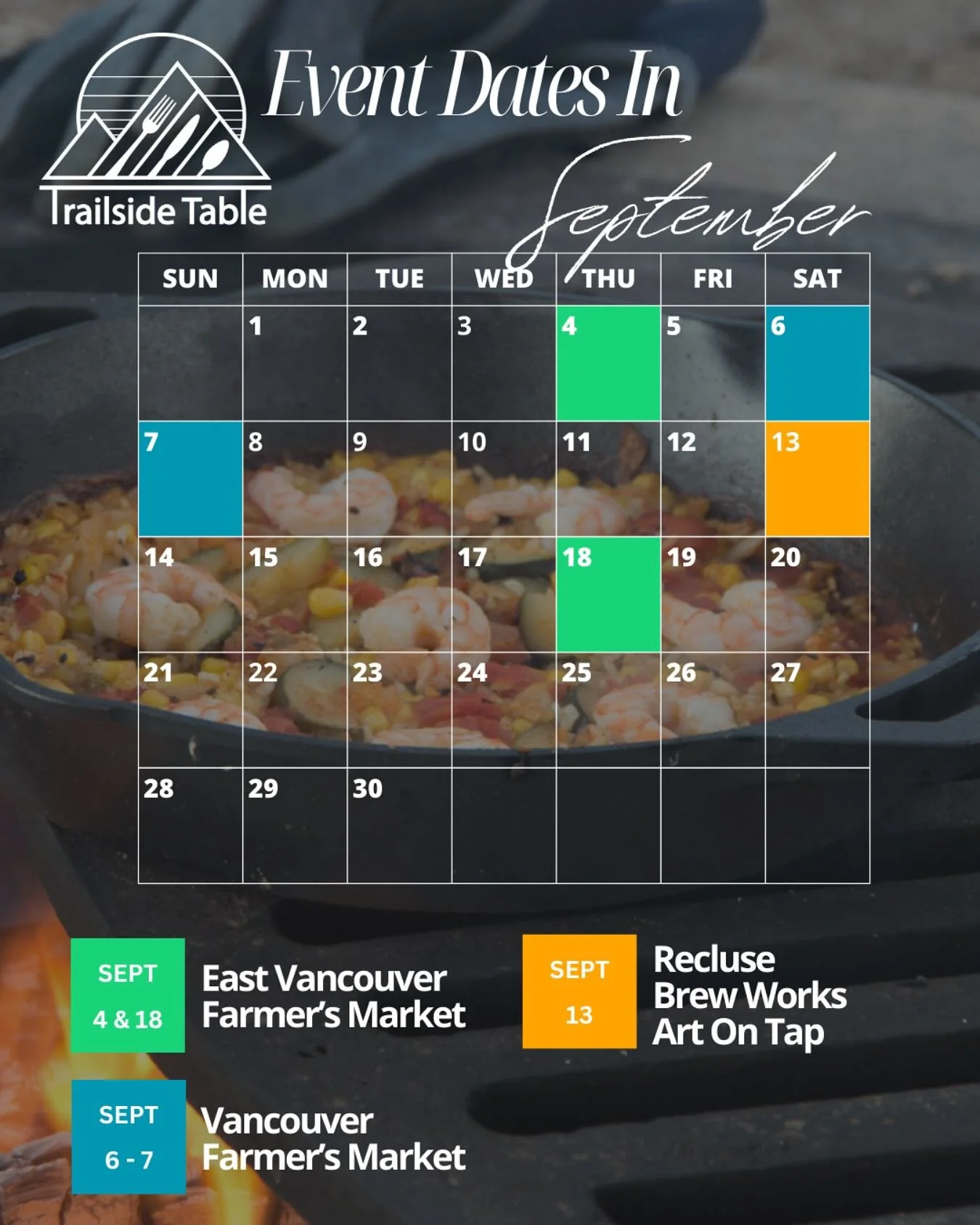 🍂 September is packed with markets &amp; community fun! Come say hi and stock up on cast iron care essentials:

📍 East Vancouver Farmer&rsquo;s Market &ndash; Sept 4 &amp; 18
📍 Vancouver Farmer&rsquo;s Market &ndash; Sept 6 &amp; 7
🍻 Recluse Brew