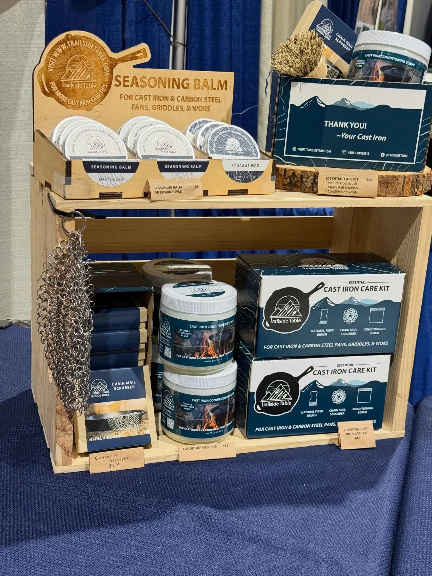 We&rsquo;re all set up at the Sportsmen&rsquo;s Show and the booth is stocked.

This year we&rsquo;ve added a few new items thanks to some great local partnerships. You&rsquo;ll now find hardwood pan scrapers and wood conditioner from @davisville_woo
