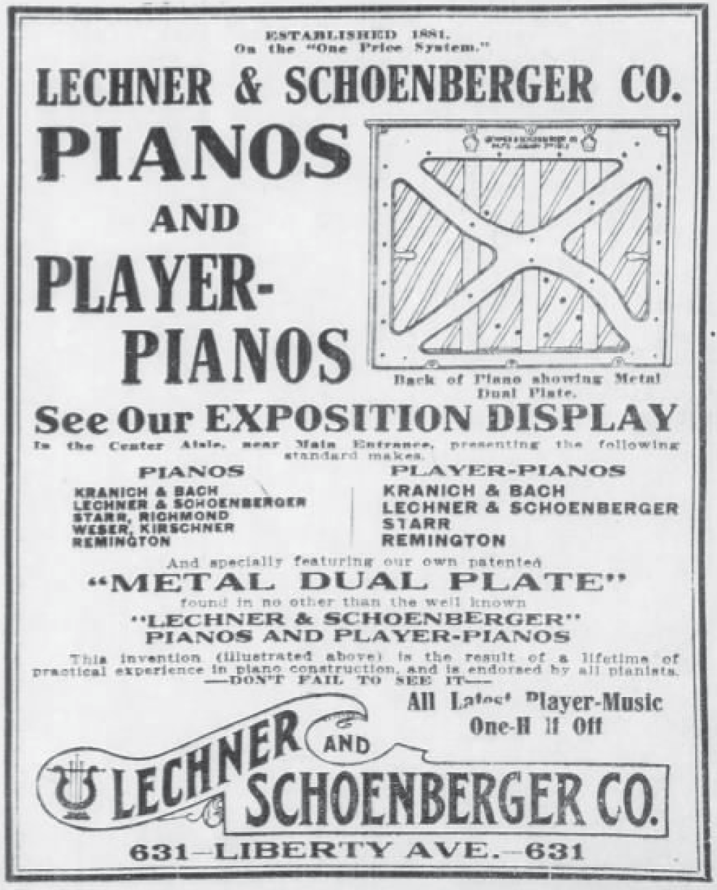 Pittsburgh Post advertisement in Post 1914