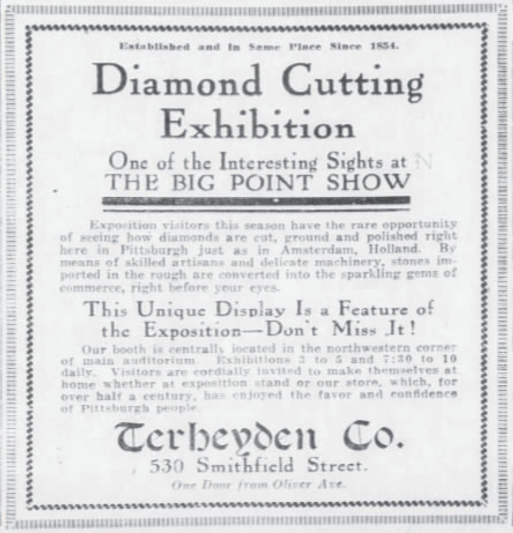 Pittsburgh Post advertisement in Post 1914