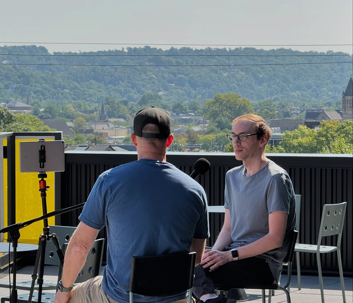 #ARTTALK is coming back! We are recording a new episode at @pghglasscenter where @twenty20k is interviewing artist Jason Forck which will be coming soon! 

Be sure to subscribe to PGH Art Talk on your favorite podcast app or follow The New Pittsburgh