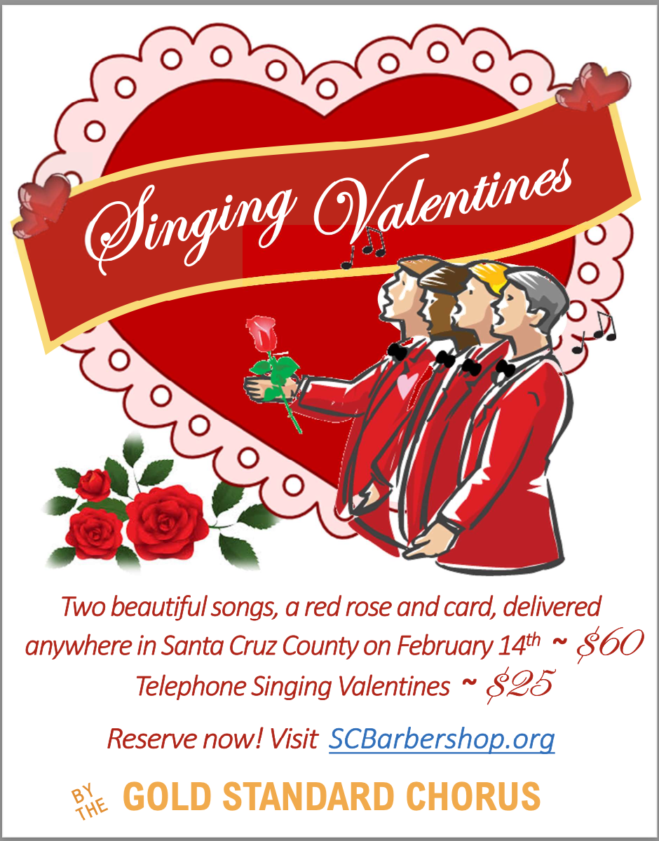 Let Us Serenade your Special Someone on Valentines Day!
