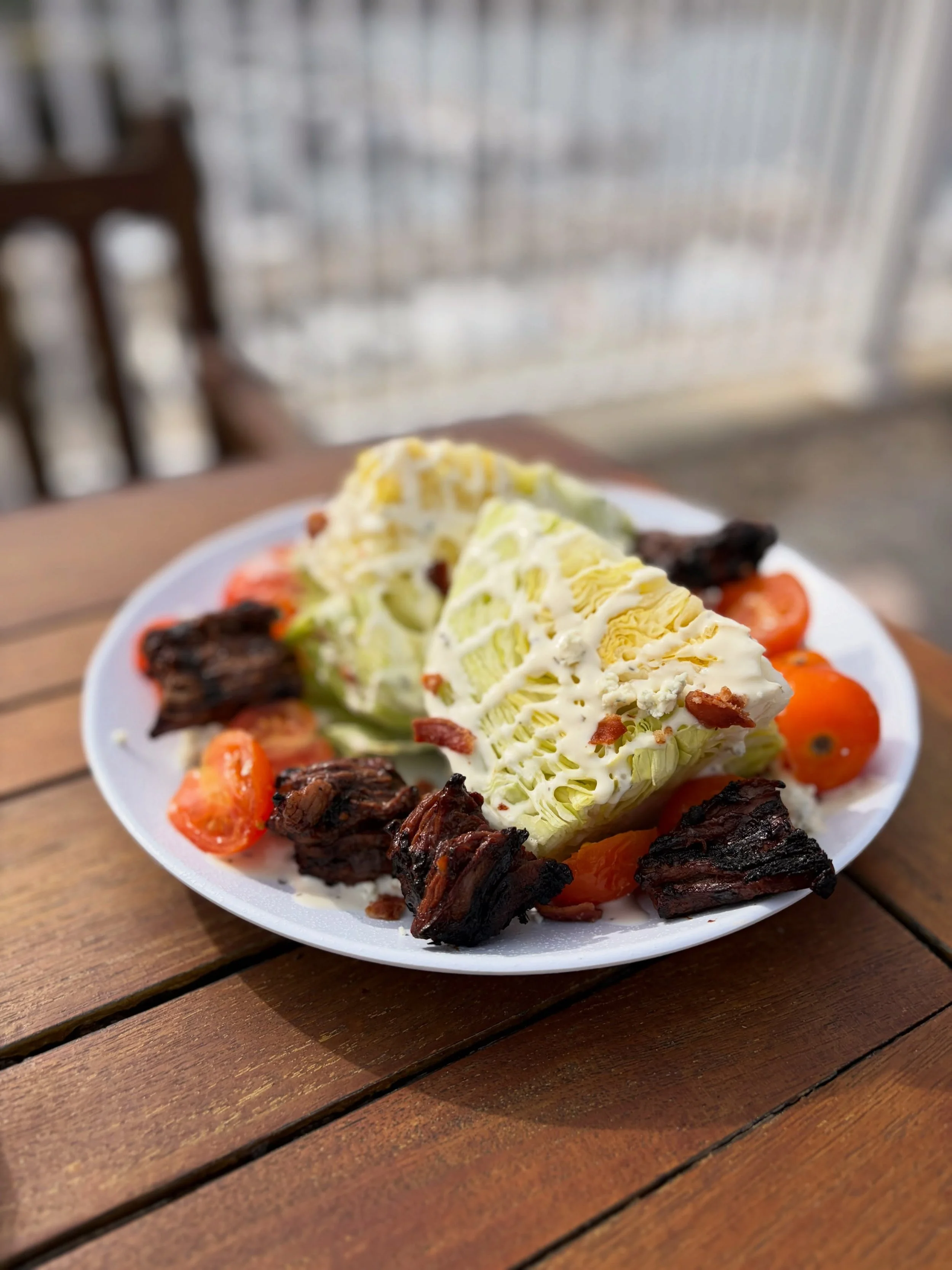 Steak two ways 🥩 Choose our marinated, grilled steak tips served on any salad or wrapped up for the perfect handheld bite. Or go for our grilled coulotte, also available on any salad 🥗 

Pair with our refreshing Harborside Watermelon Margarita for 