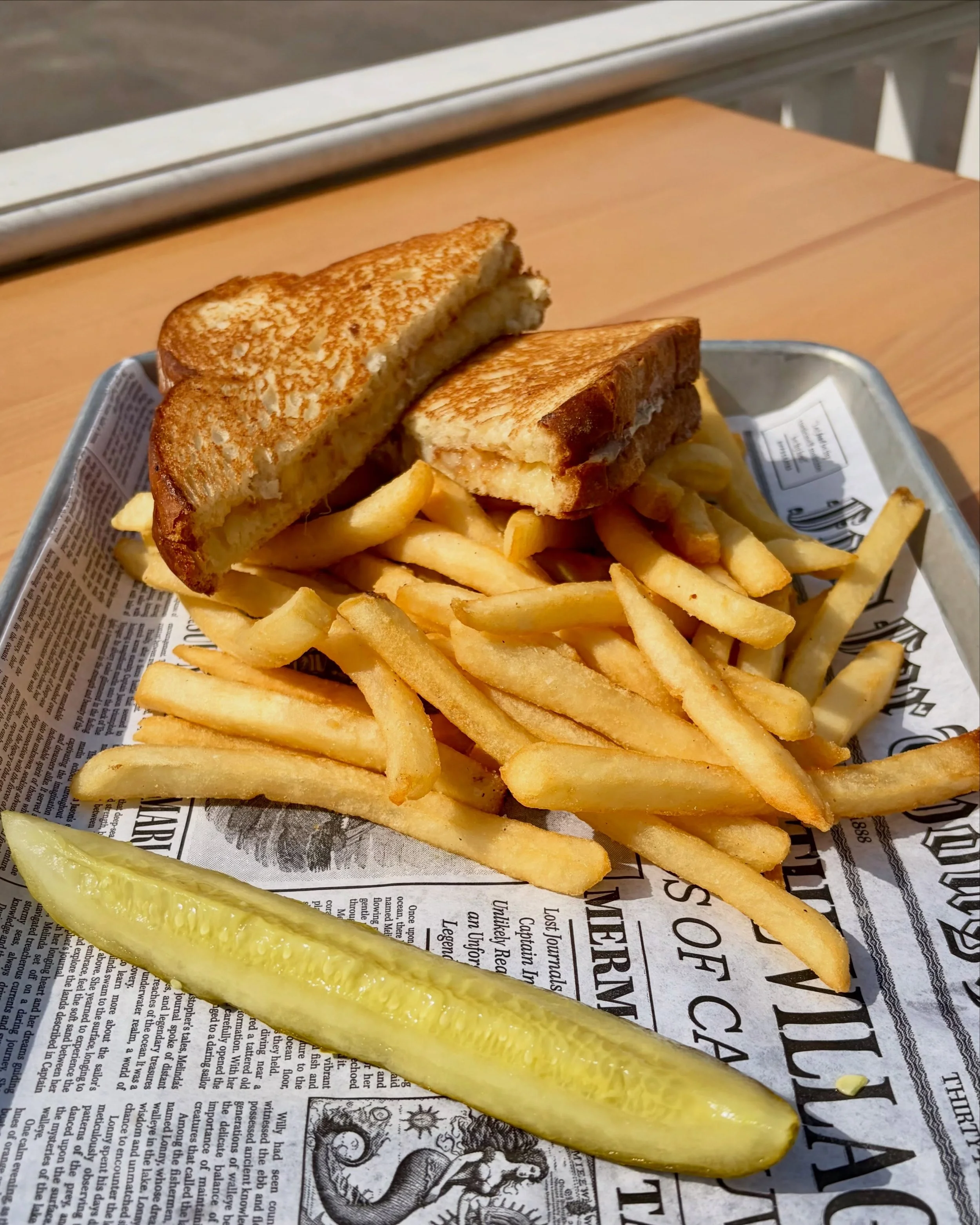 A classic for a reason 🙌 Grilled cheese with fries has officially landed on the menu!