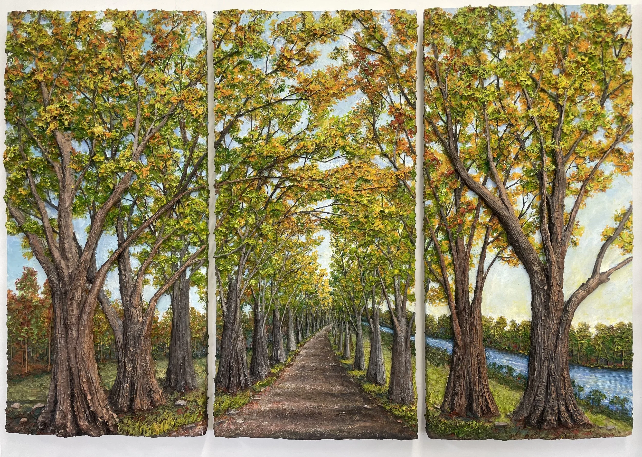 Follow the Water ll.       62” wide, 42” high