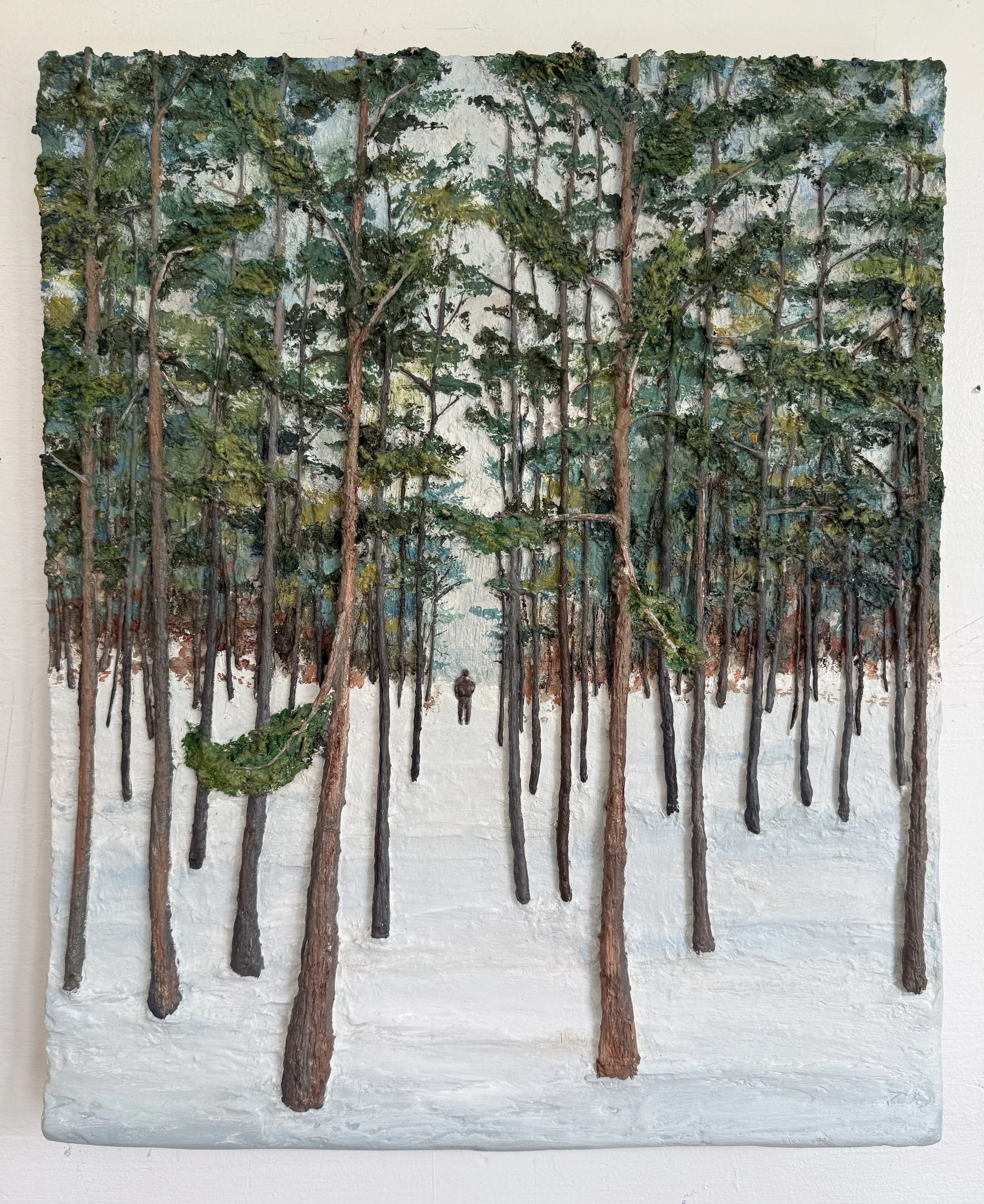 Winter Walk. 20”h 24”w