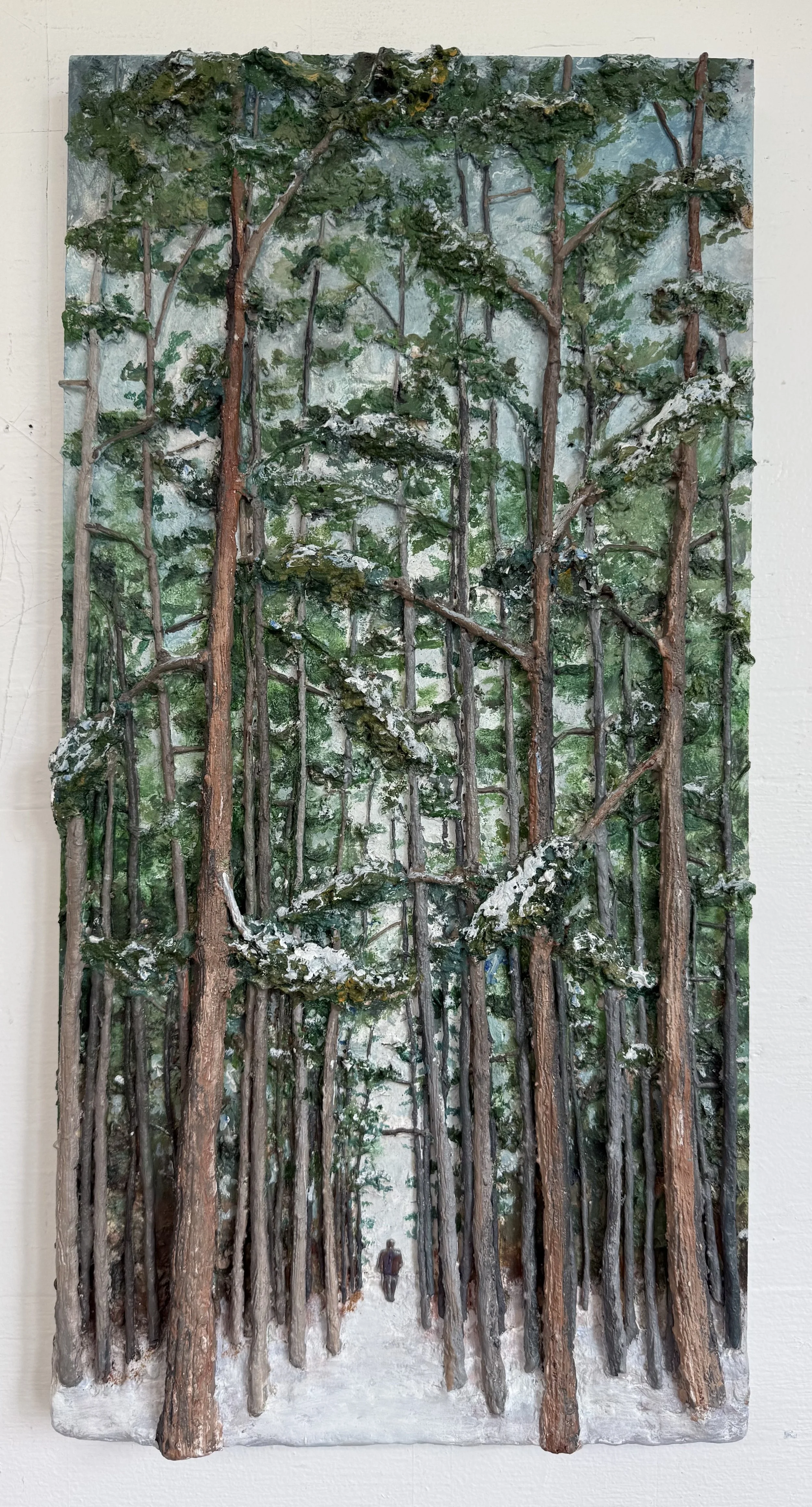 Winter Walk 12”w, 24” h