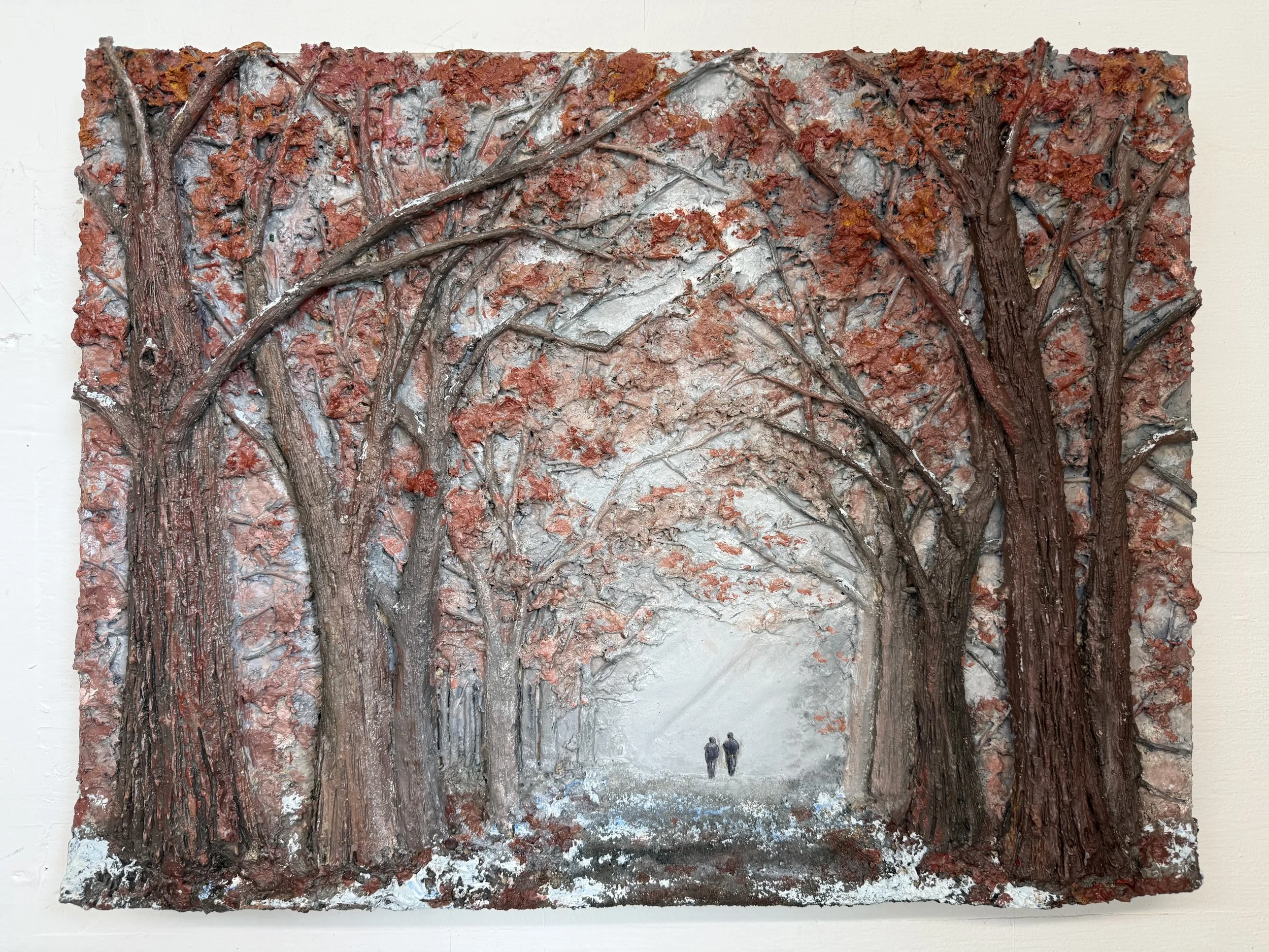 Morning Walk Together 24”w, 18”h, 2” d