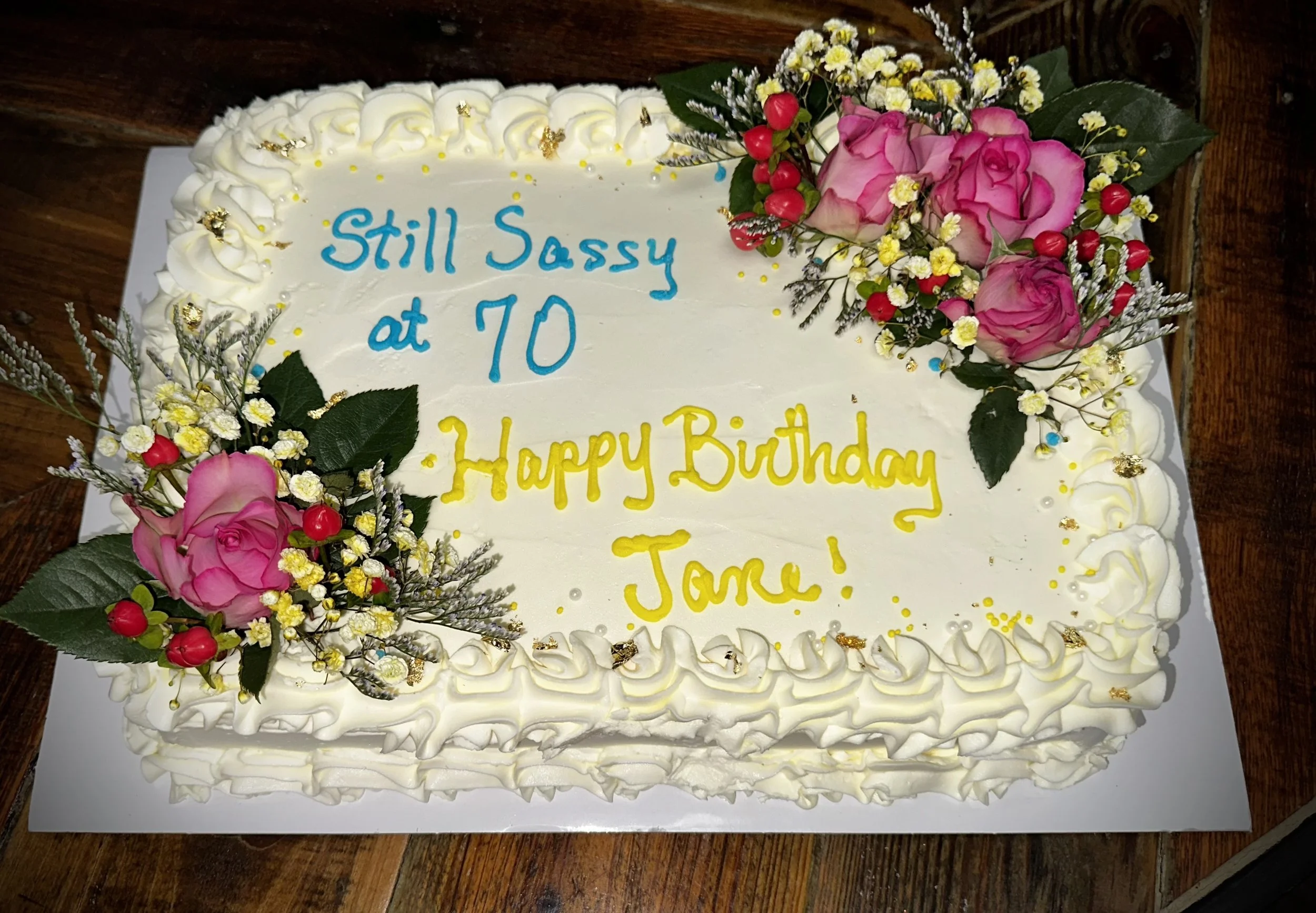 Sassy 70's cake