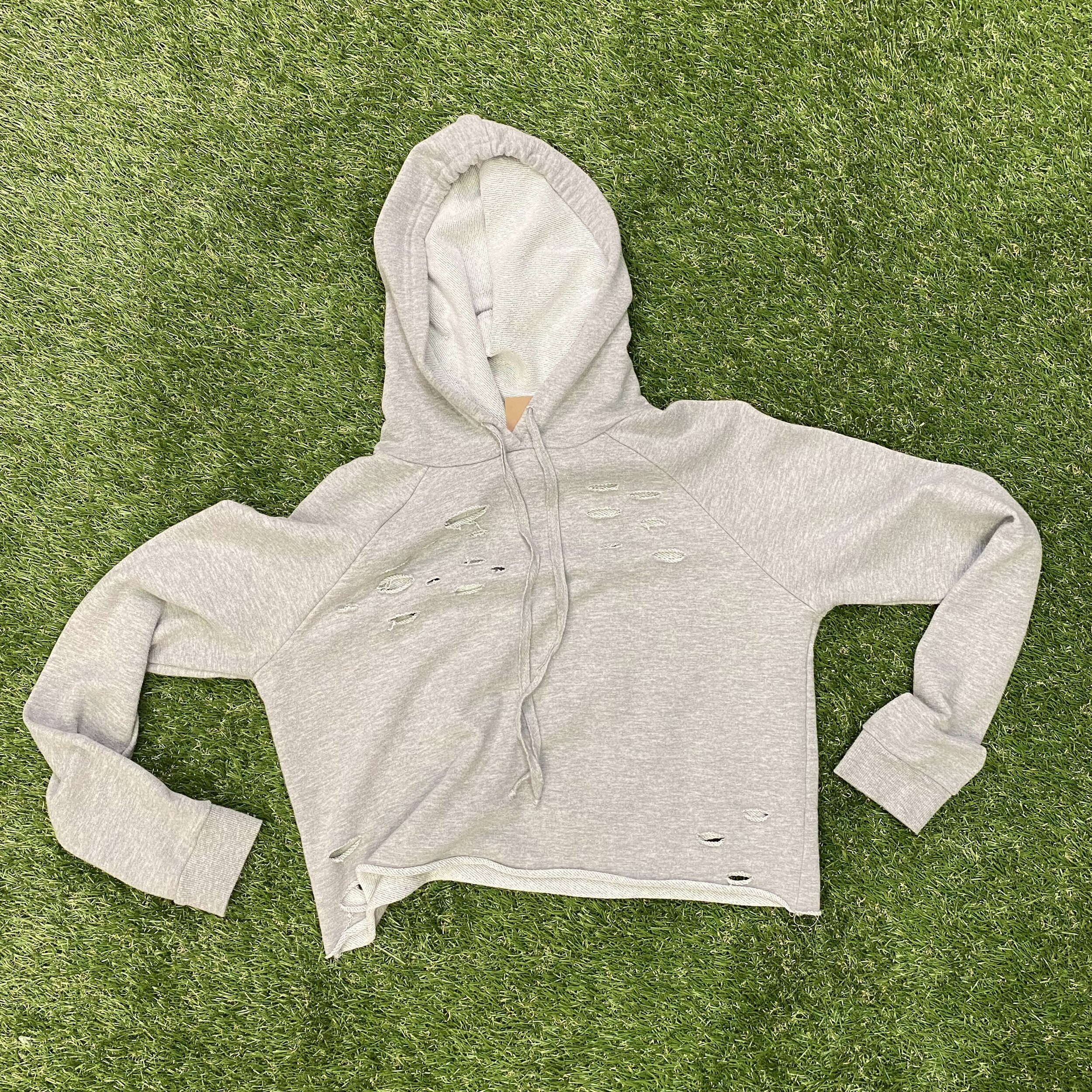 Girls crop top hoodie - (LARGE)