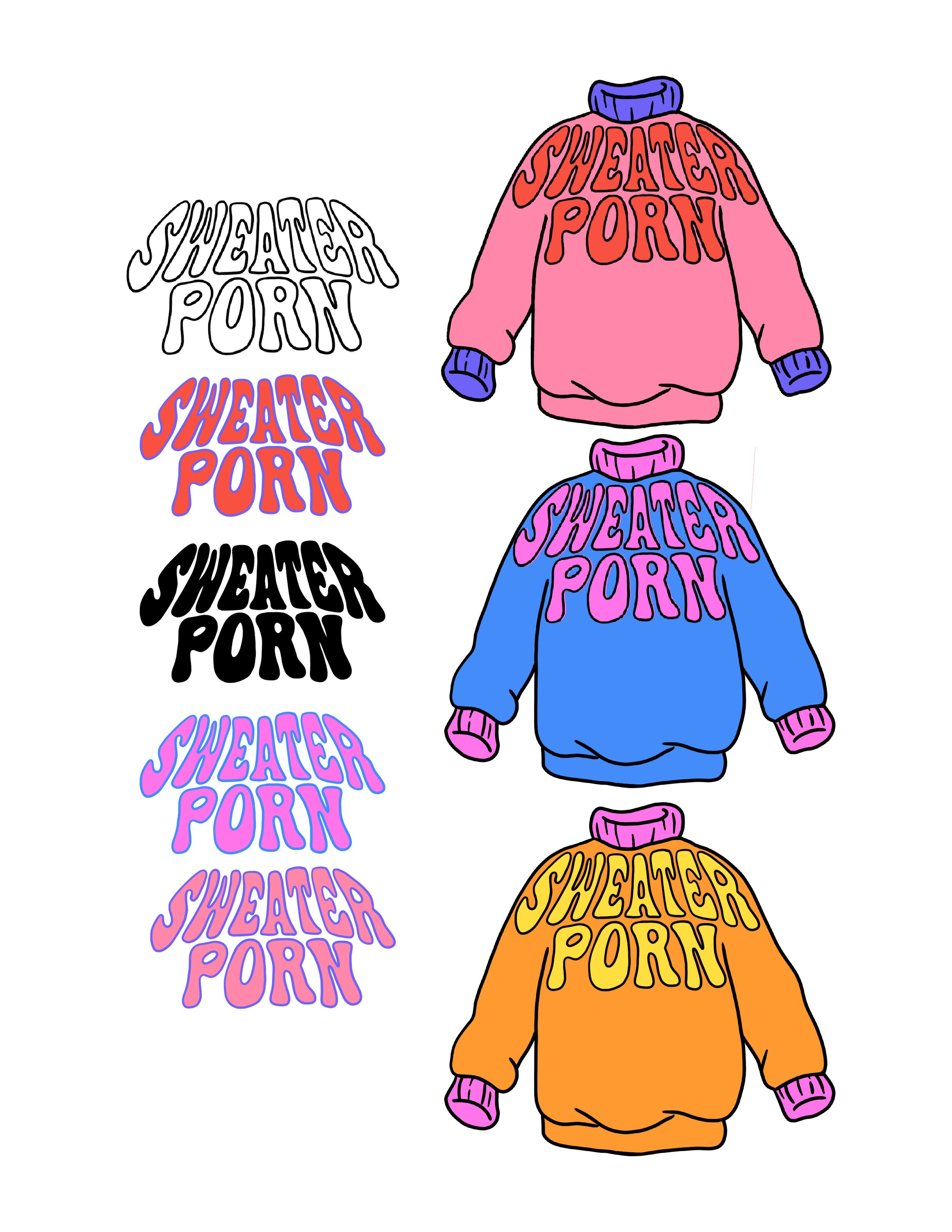 Logo Branding and Tag Deck For Sweater Porn ATX