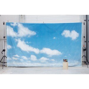 Schmidli Canvas Backdrop Hire - Clouds Dark Blue'Sky Sky 2 - 12’ x 20’ Catalouge #S006