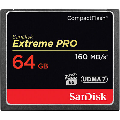 Sandisk Extreme 64GB 160MB/s CompactFlash Card Hire