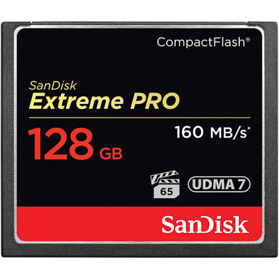 Sandisk Extreme 128GB 160MB/s CompactFlash Card Hire