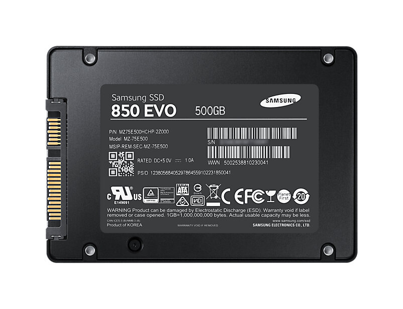 Samsung 850 EVO 500GB SSD Hire