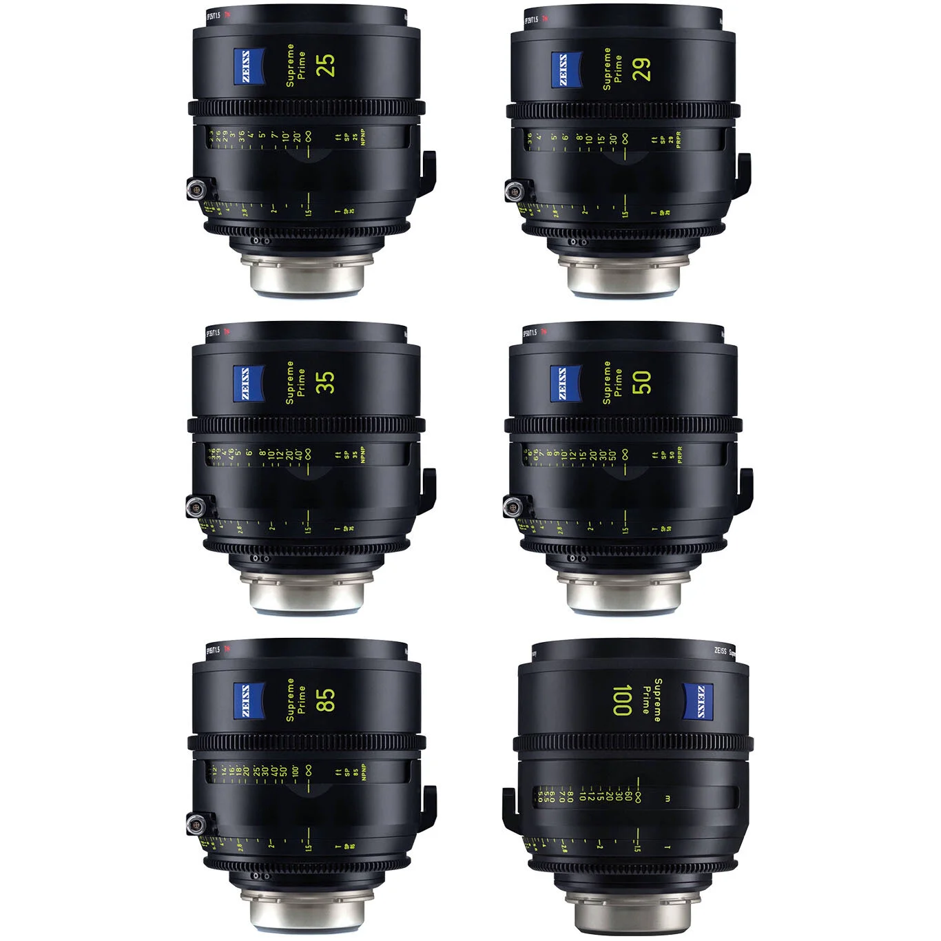 Zeiss Supreme Prime Lens Kit Hire (6x Lenses, PL Mount)