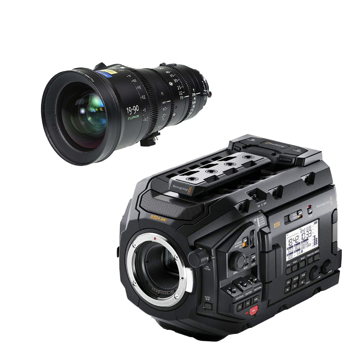 Blackmagic Design URSA Mini Pro 4.6K PL / Fujinon Cabrio 19-90MM Kit Hire