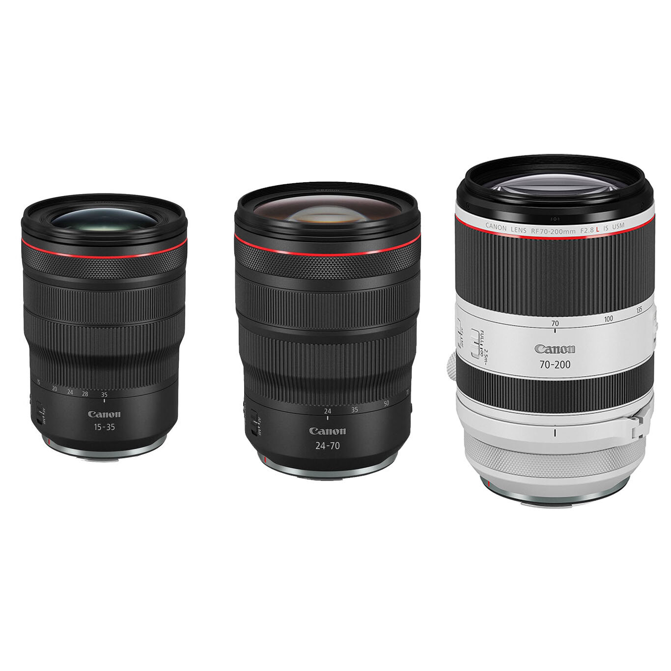 Canon RF Zoom Lens Kit Hire (3 Lenses)