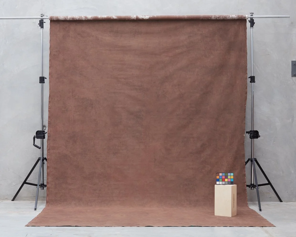 Schmidli Canvas Backdrop Hire - Dark Brown - 12’ x 20’ Catalogue #1060