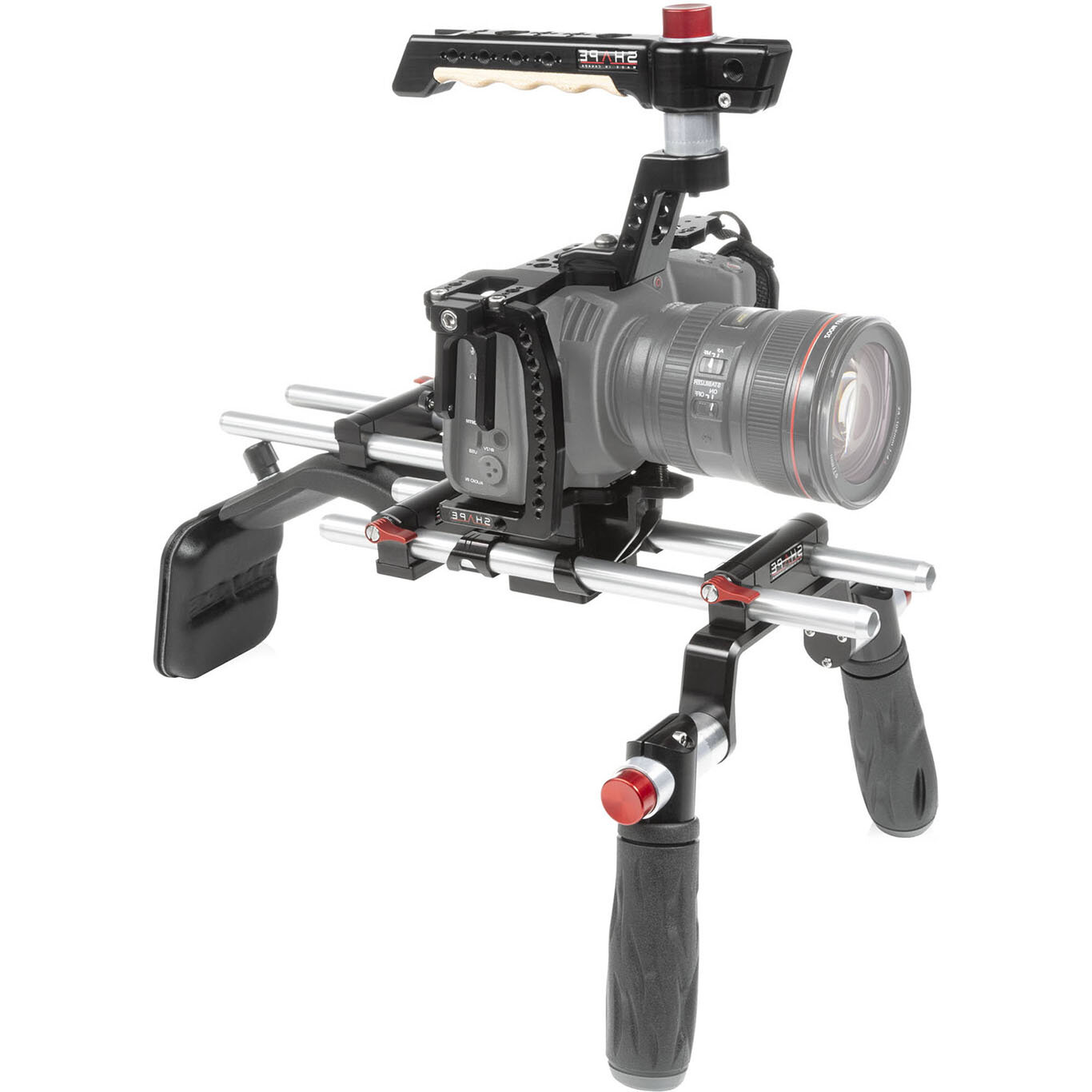 Shape Blackmagic 4K Production Camera Shoulder Mount Offset Hire