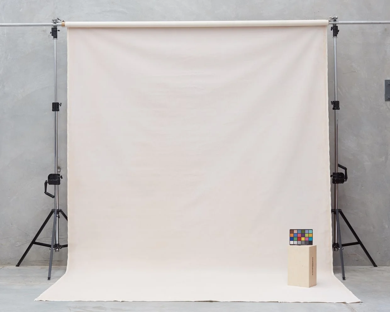 Schmidli Canvas Backdrop Hire - Beige, Light - 12’ x 20’ Catalogue #1147