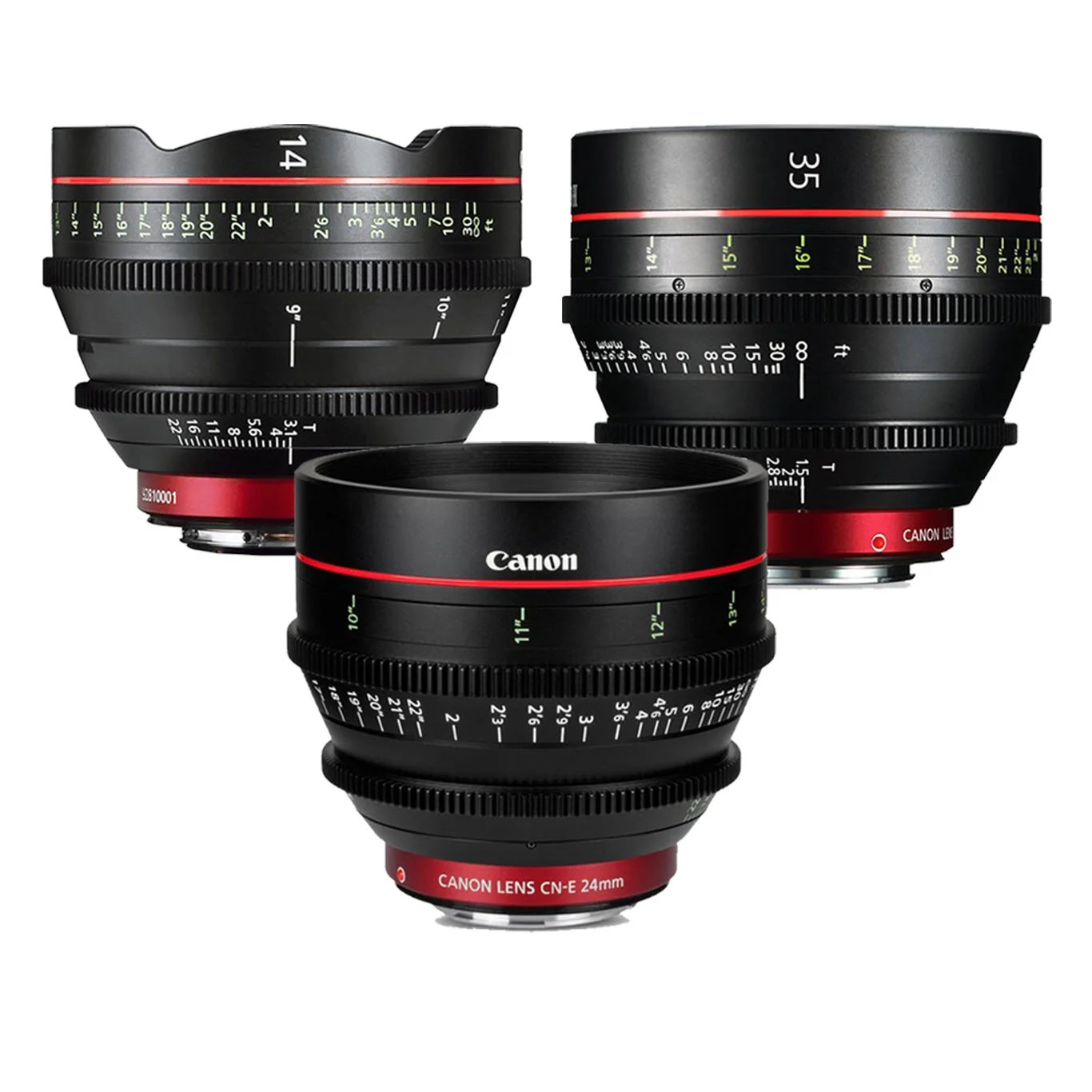Canon Cine Prime Lens Kit Hire (3x Lenses)