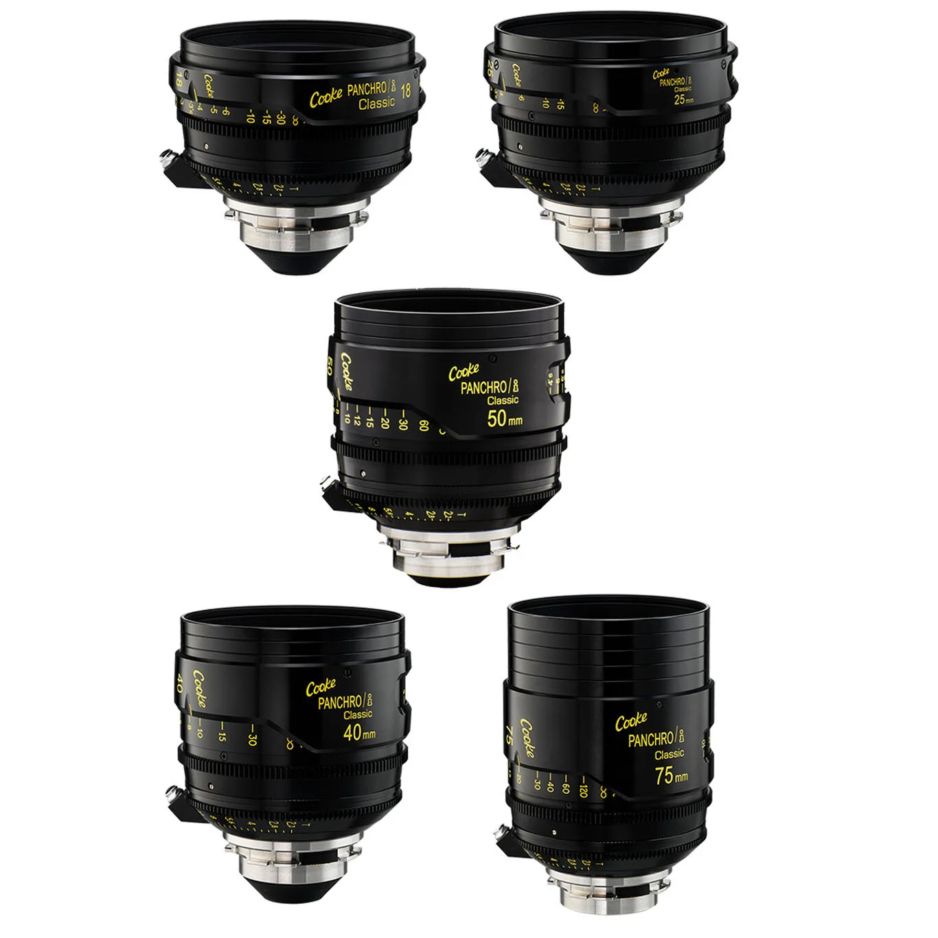 Cooke Panchro/i Classic Lens Kit Hire (5x Lenses, PL Mount)