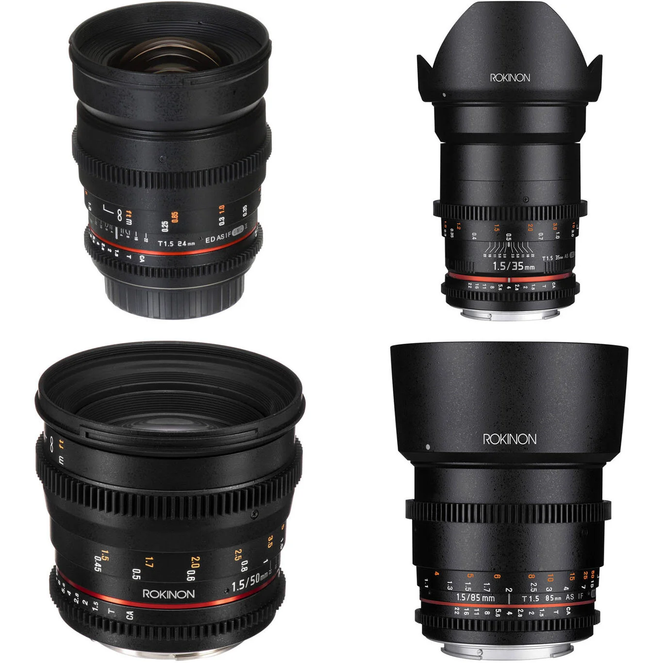 Samyang Cine Prime Lens Kit Hire (4x Lenses, EF Mount)