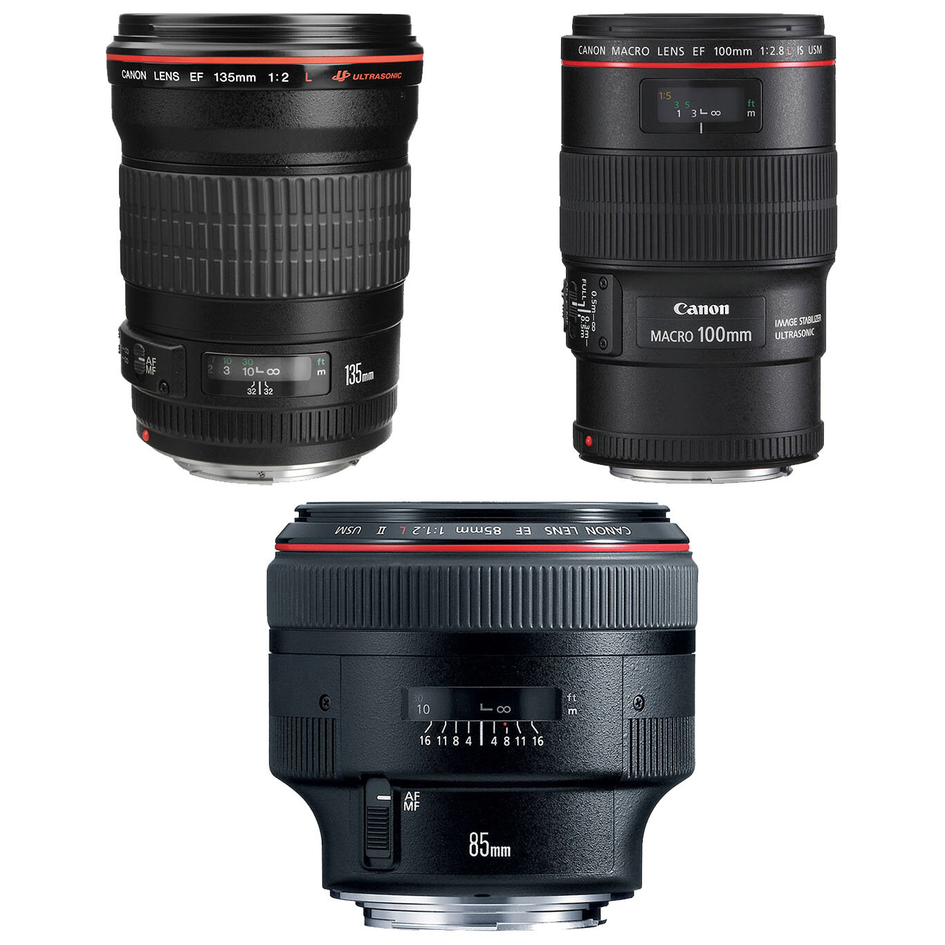 Canon Prime Lens Kit Hire (3x Lenses)