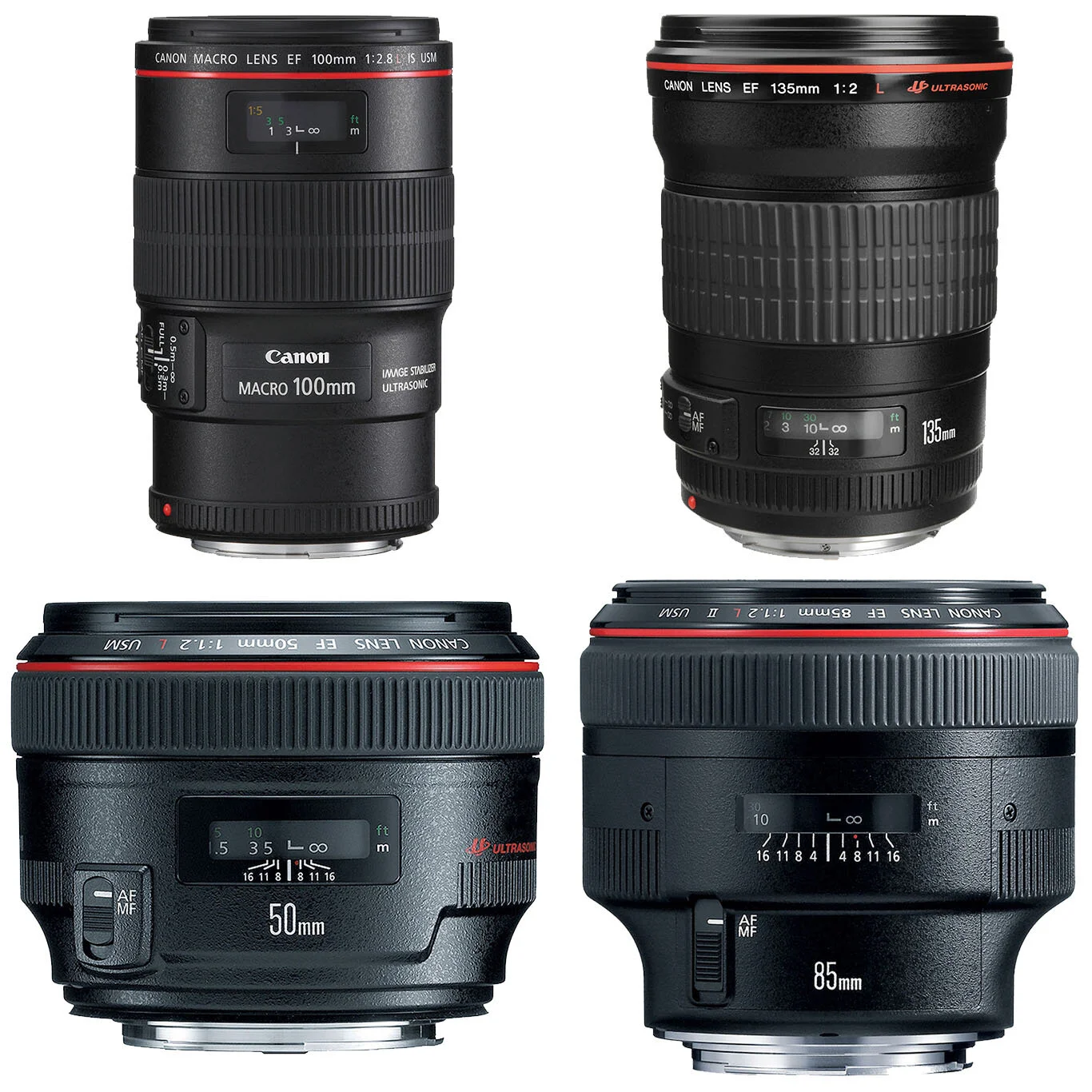 Canon Prime Kit Hire (4x Lenses)