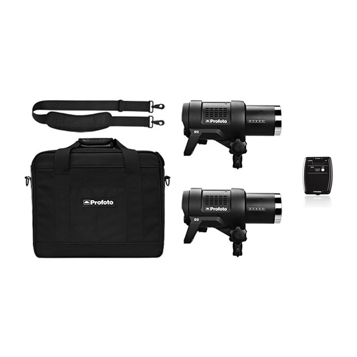Profoto D2 1000Ws AirTTL Monolight Twin Head Kit w/ Air Sync Hire