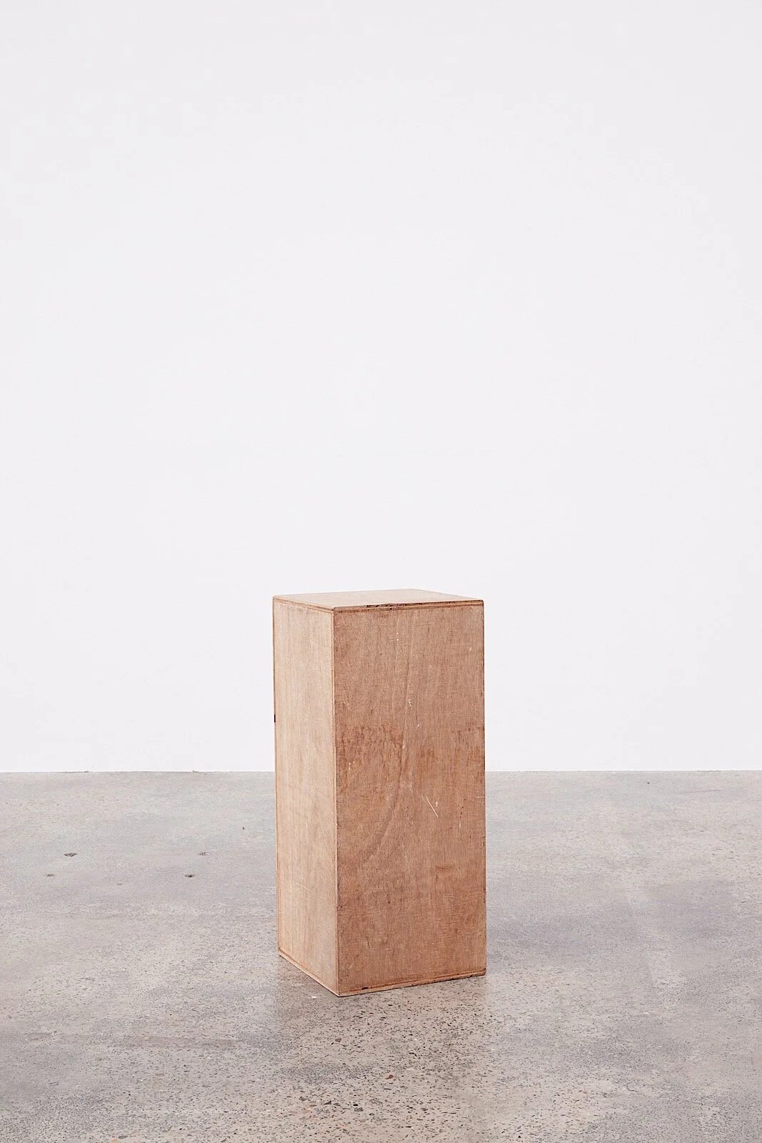 Natural Wooden Plinth Hire (300 X 300 X 700MM)
