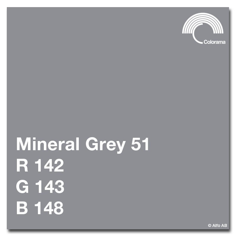 Colorama Seamless 9' Paper Roll - Mineral Grey 51