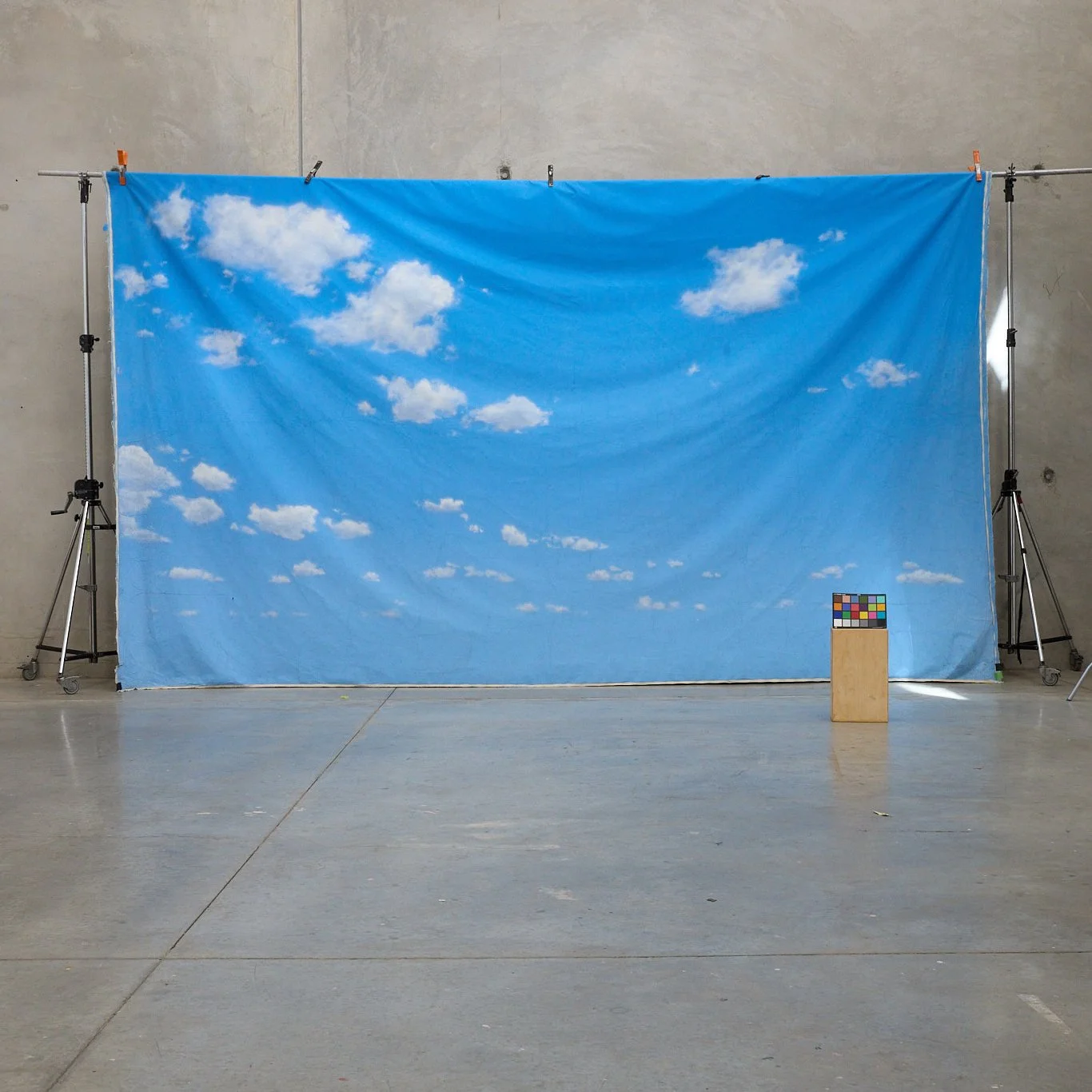 Schmidli Canvas Backdrop Hire - Clouds Blue Sky, Sky 1 - 12’ x 20’ Catalouge #S051