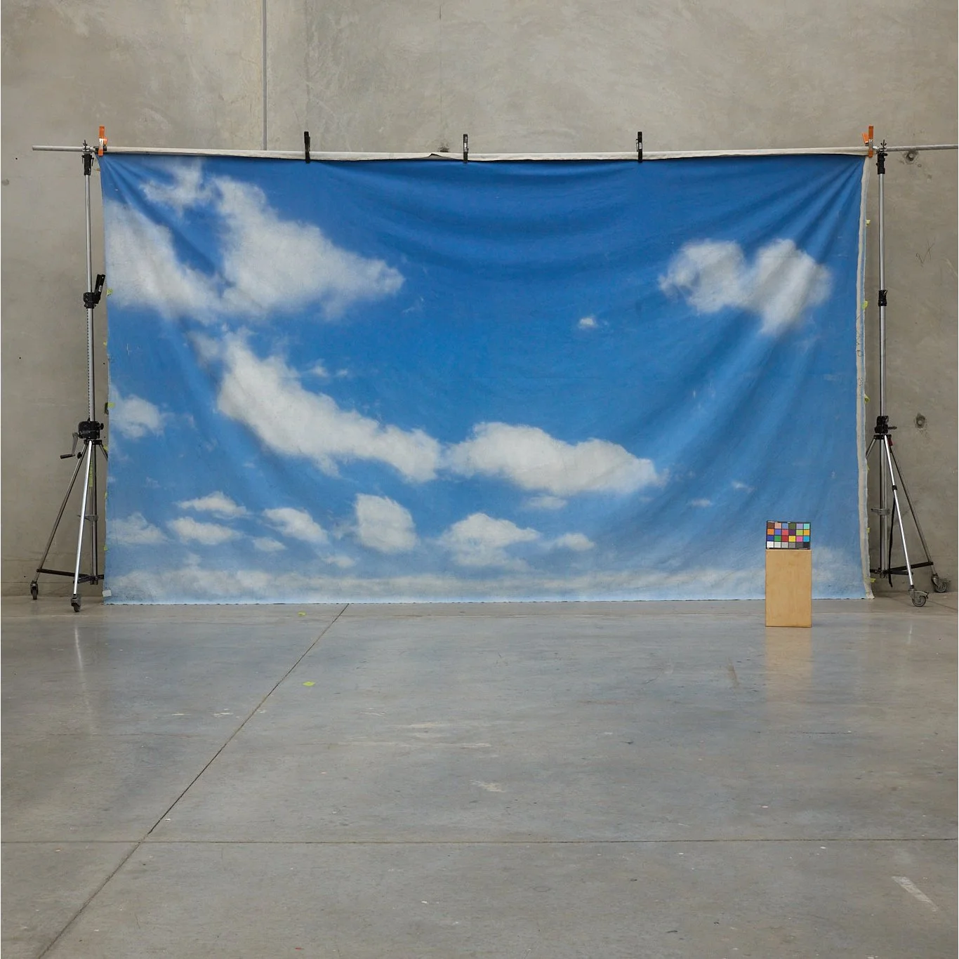 Schmidli Canvas Backdrop Hire - Clouds Dark Blue Sky, Sky 2 - 12’ x 20’ Catalouge #S006